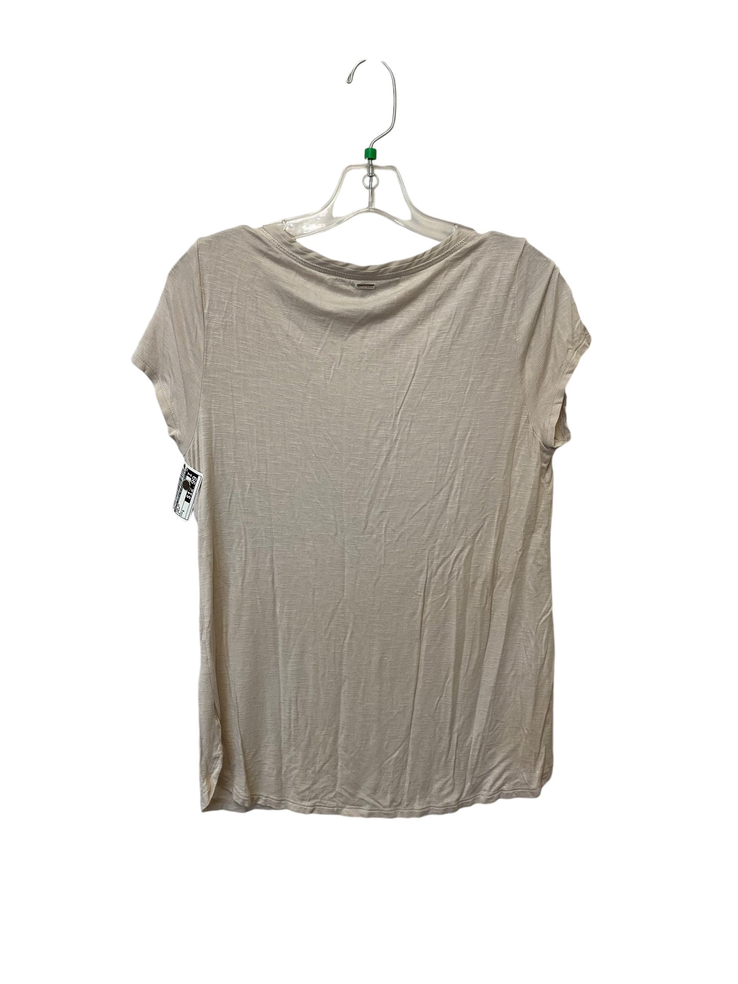 Top Short Sleeve By White House Black Market In Cream, Size: S