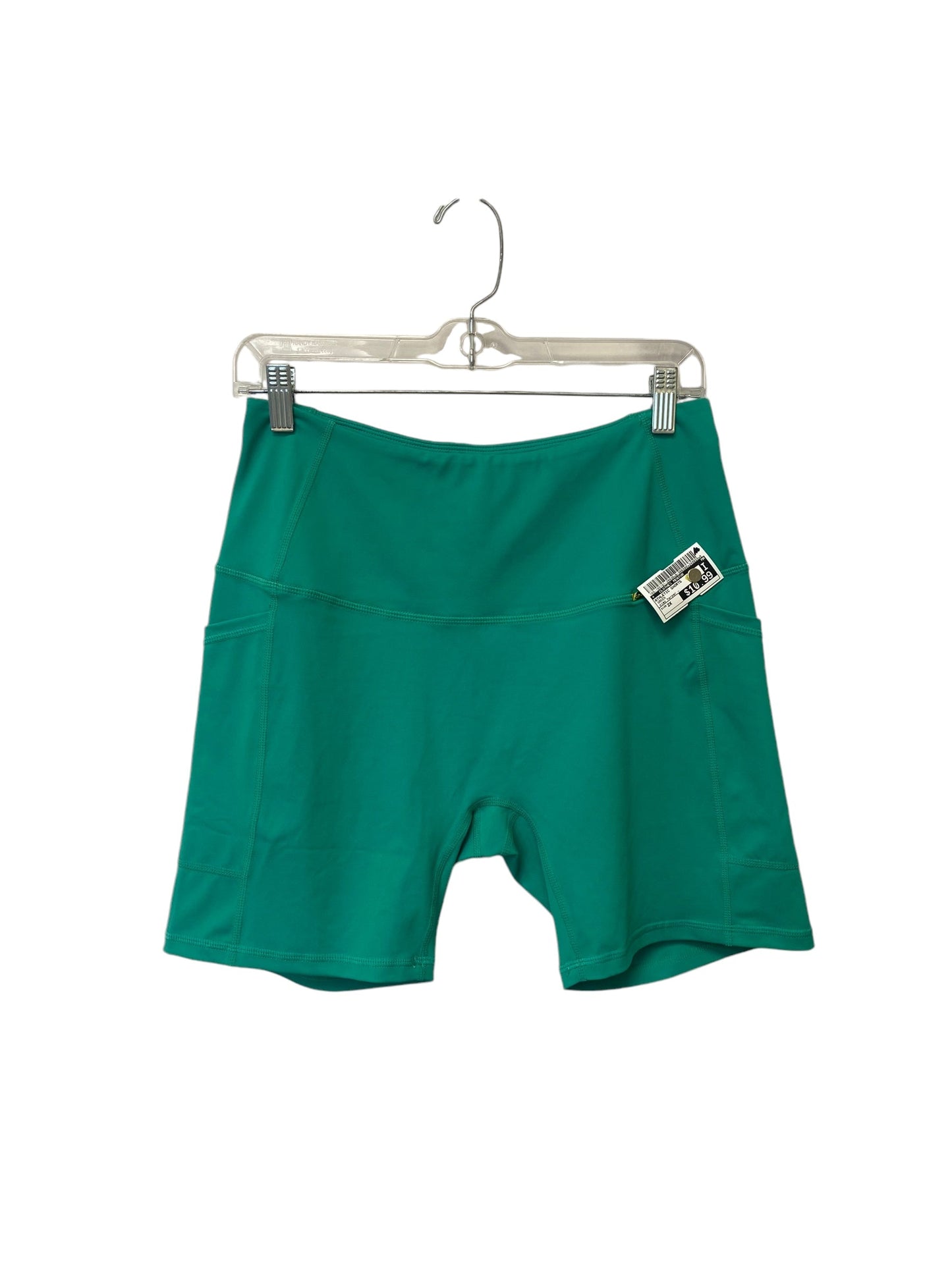 Athletic Shorts By Clothes Mentor In Green, Size: 2x