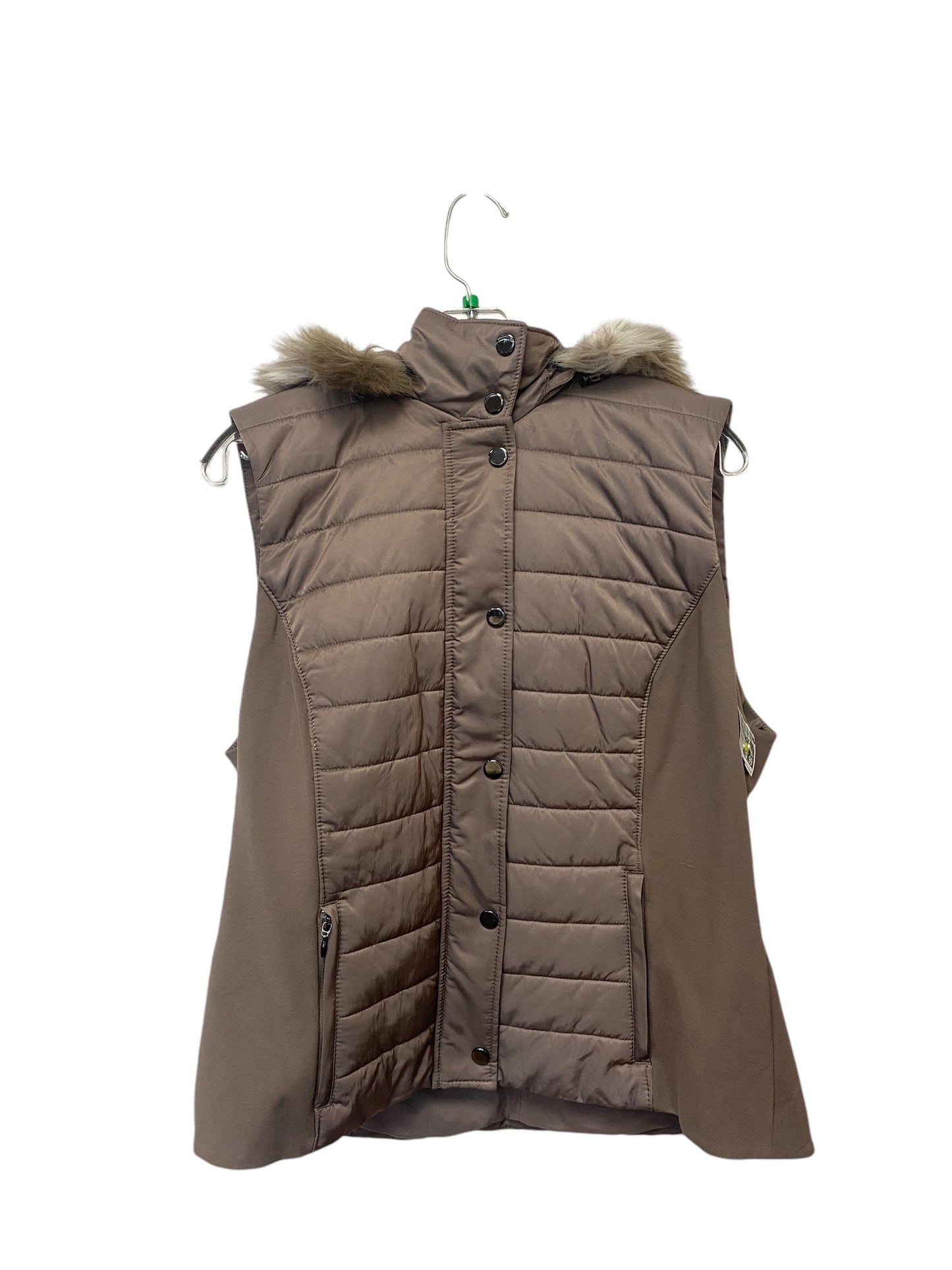 Vest Puffer & Quilted By White House Black Market In Brown, Size: Xl