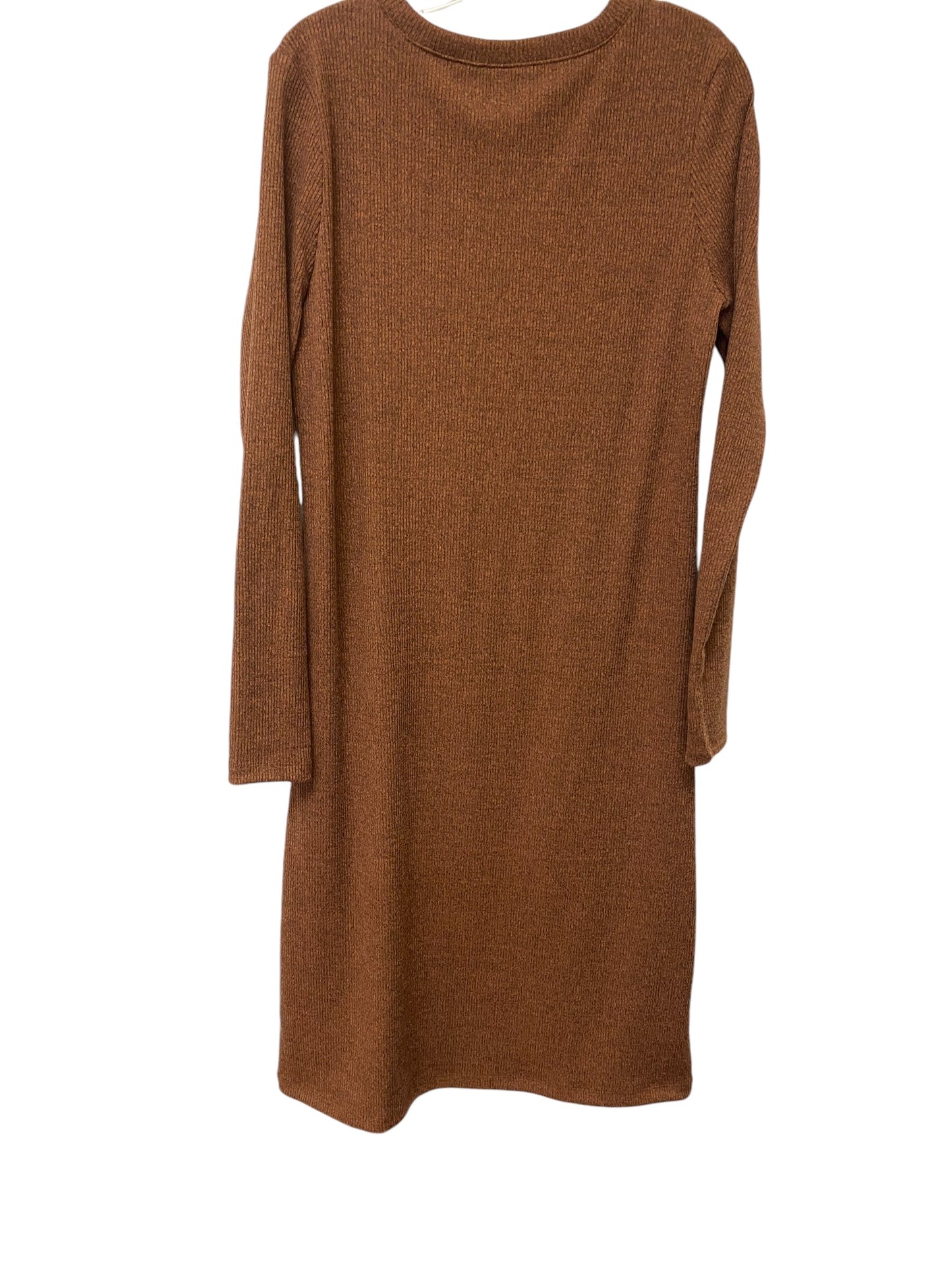 Dress Casual Midi By Madewell In Brown, Size: M