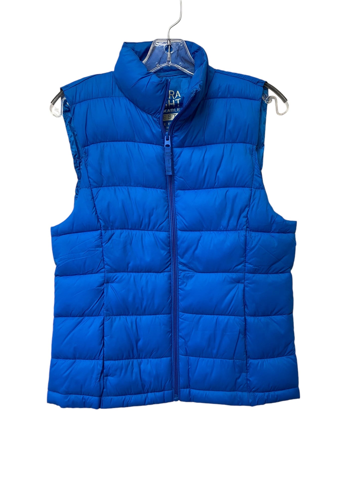 Vest Puffer & Quilted By Love Tree In Blue, Size: M