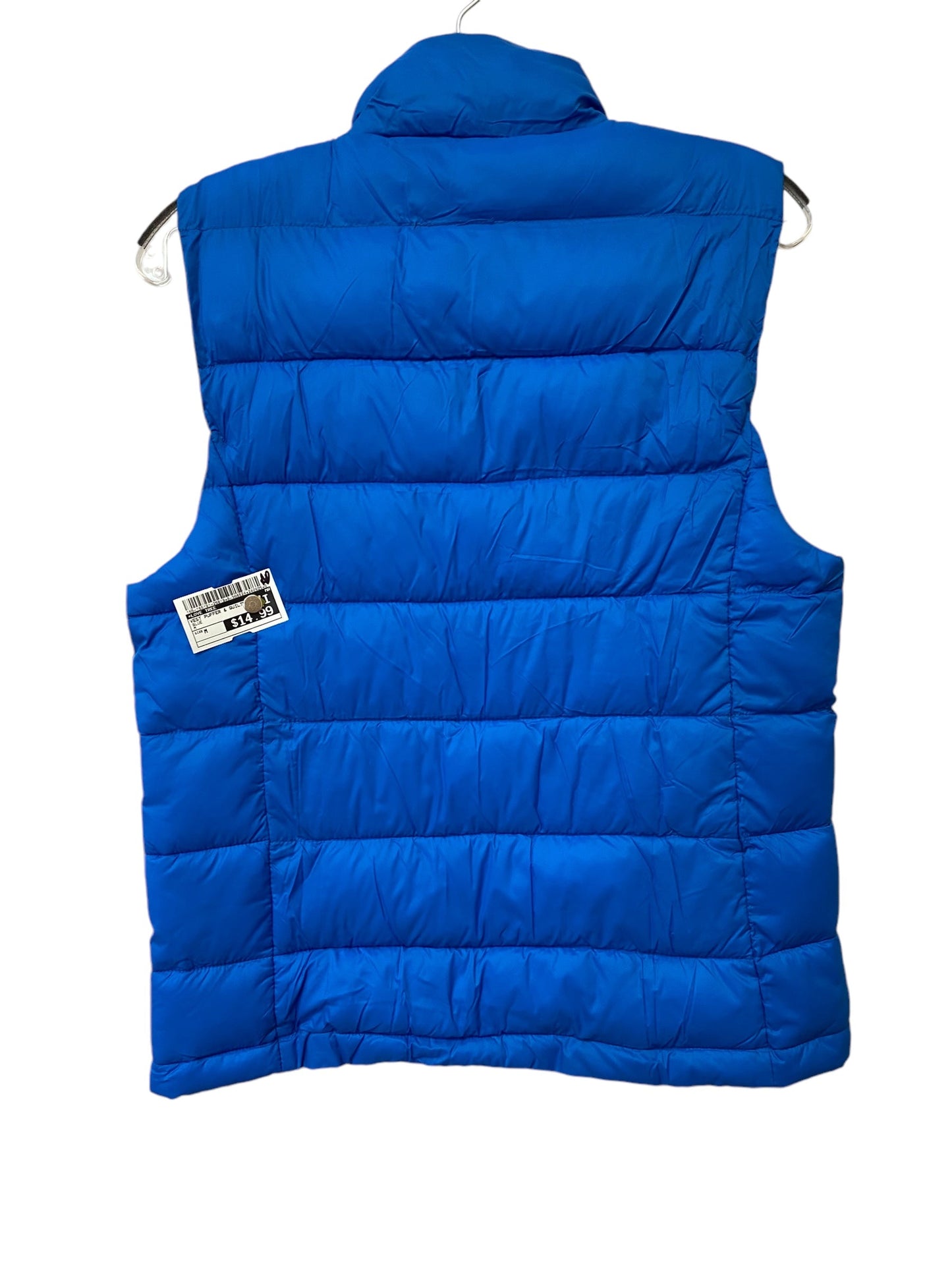 Vest Puffer & Quilted By Love Tree In Blue, Size: M