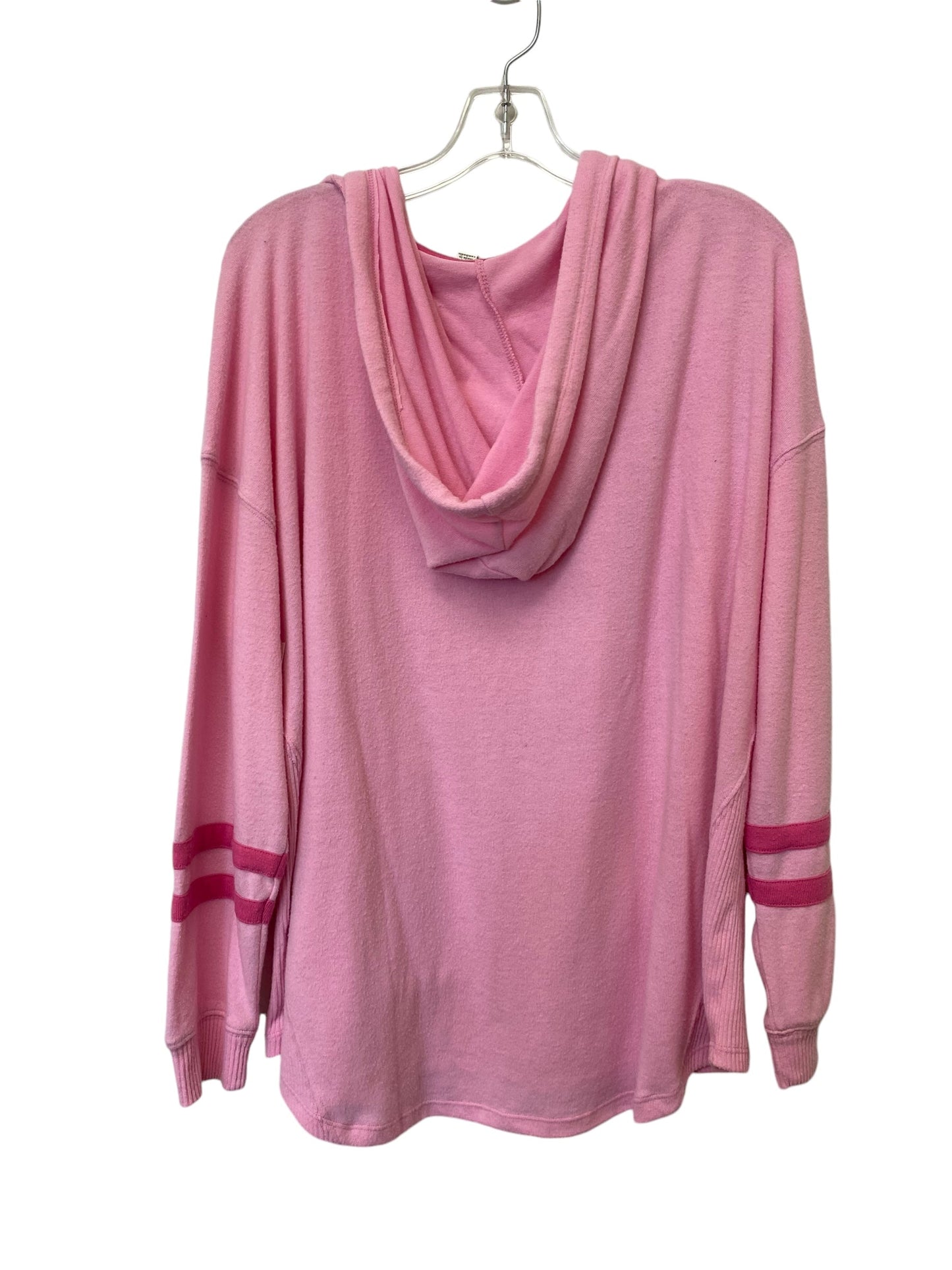 Sweatshirt Hoodie By Clothes Mentor In Pink, Size: Xl