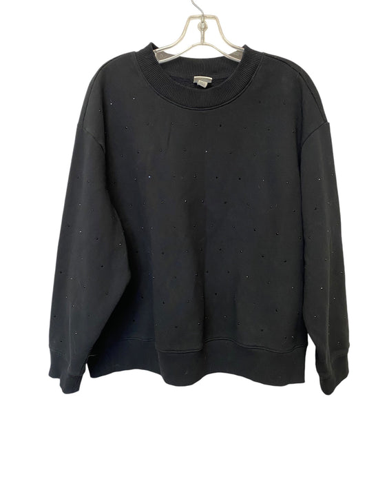 Sweatshirt Crewneck By A New Day In Black, Size: 2x