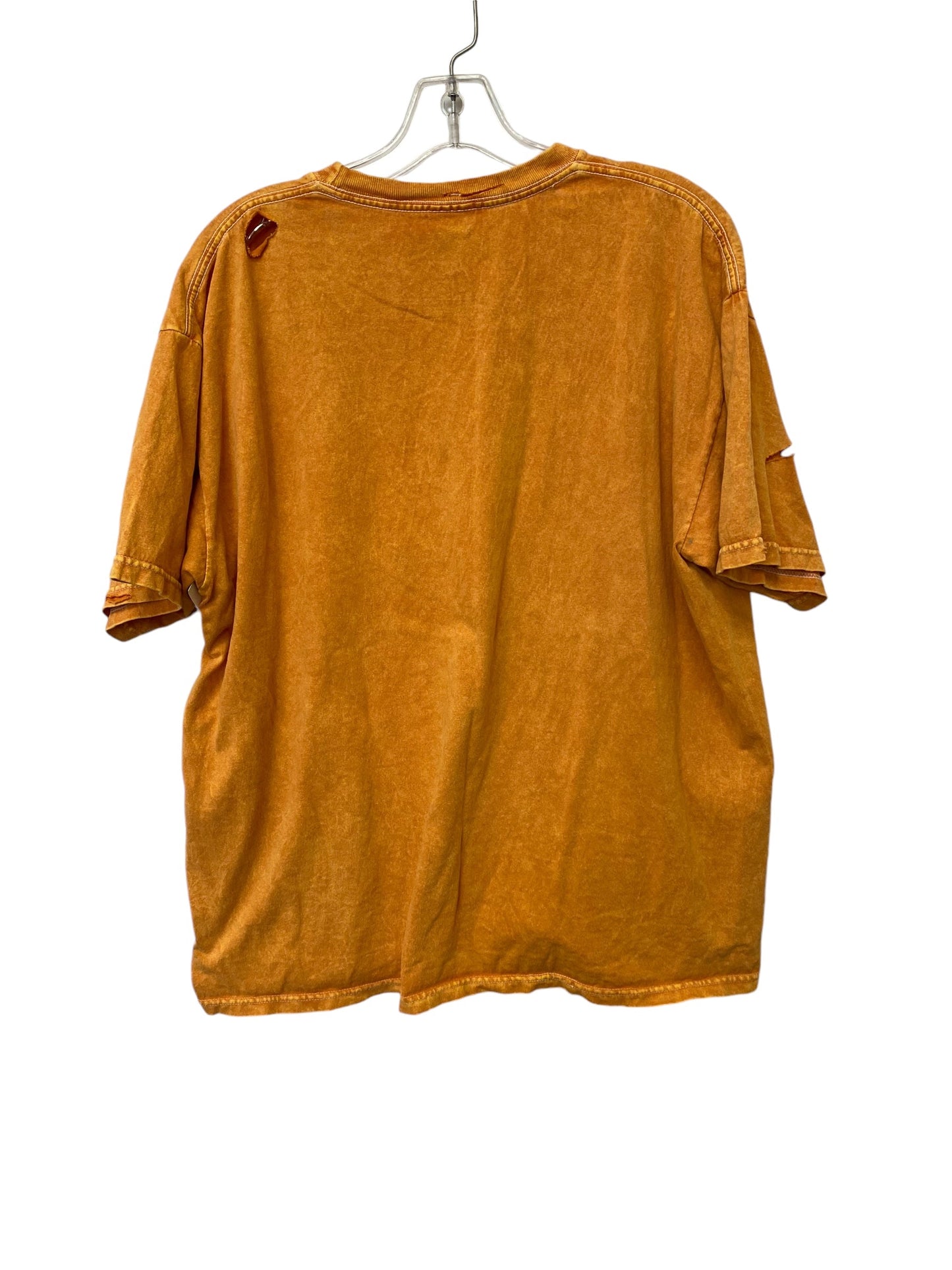 Top Short Sleeve By Clothes Mentor In Orange, Size: Xl