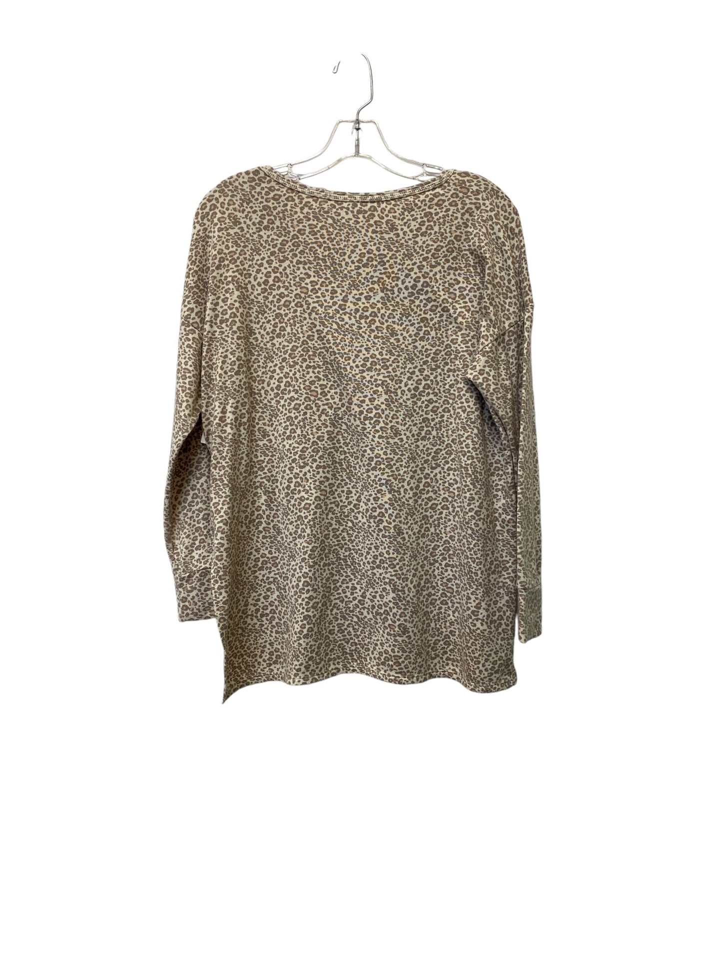 Top Long Sleeve By Anthropologie In Silver, Size: Xs