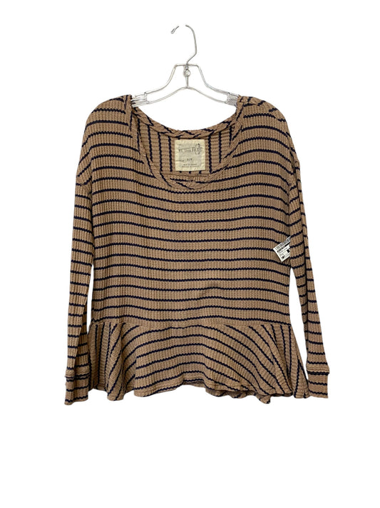 Top Long Sleeve By We The Free In Striped Pattern, Size: S