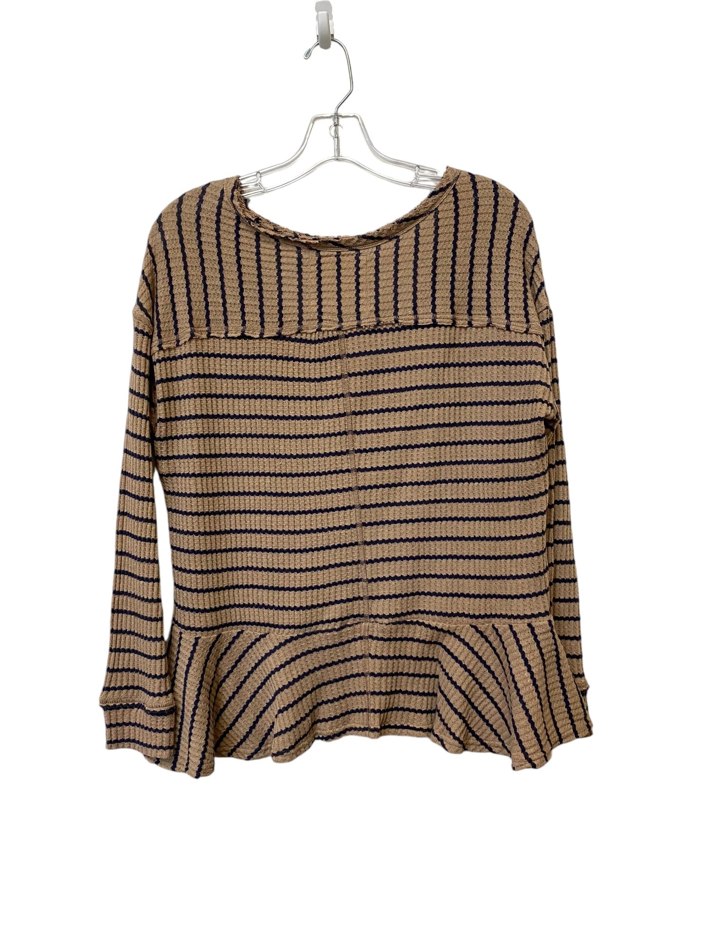 Top Long Sleeve By We The Free In Striped Pattern, Size: S