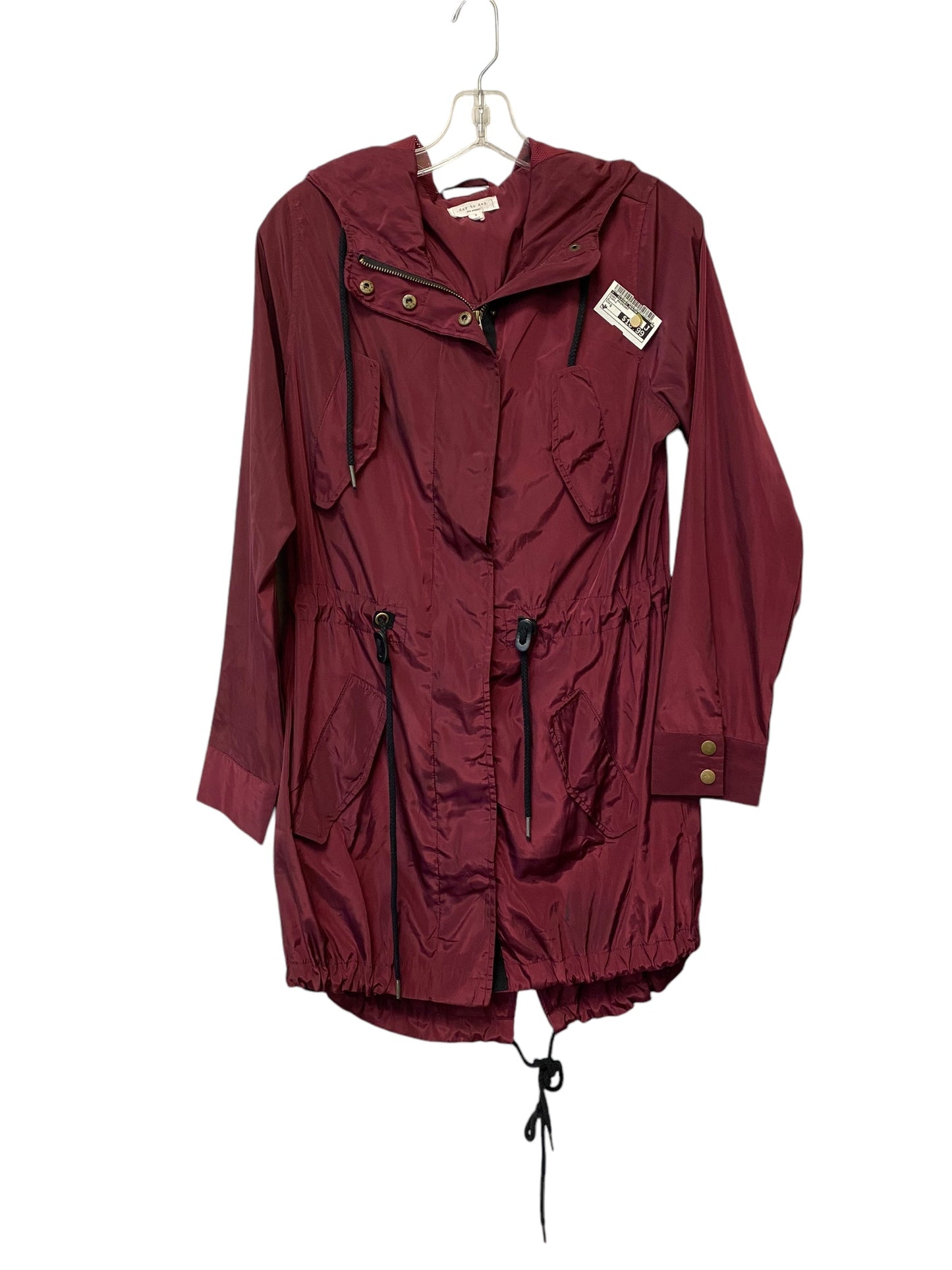 Coat Raincoat By Clothes Mentor In Purple, Size: S