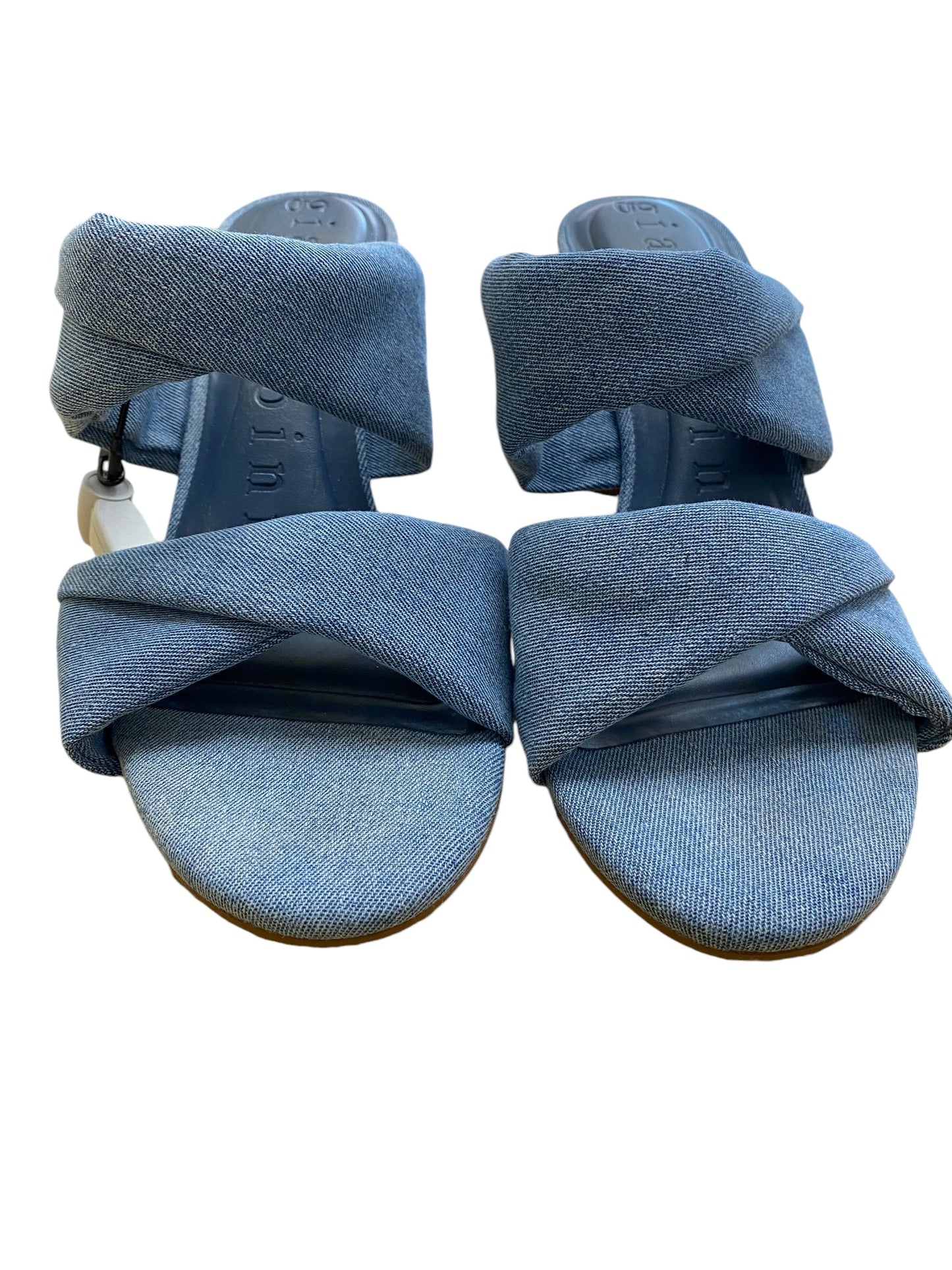 Shoes Heels Block By Gianni Bini In Blue Denim, Size: 8.5