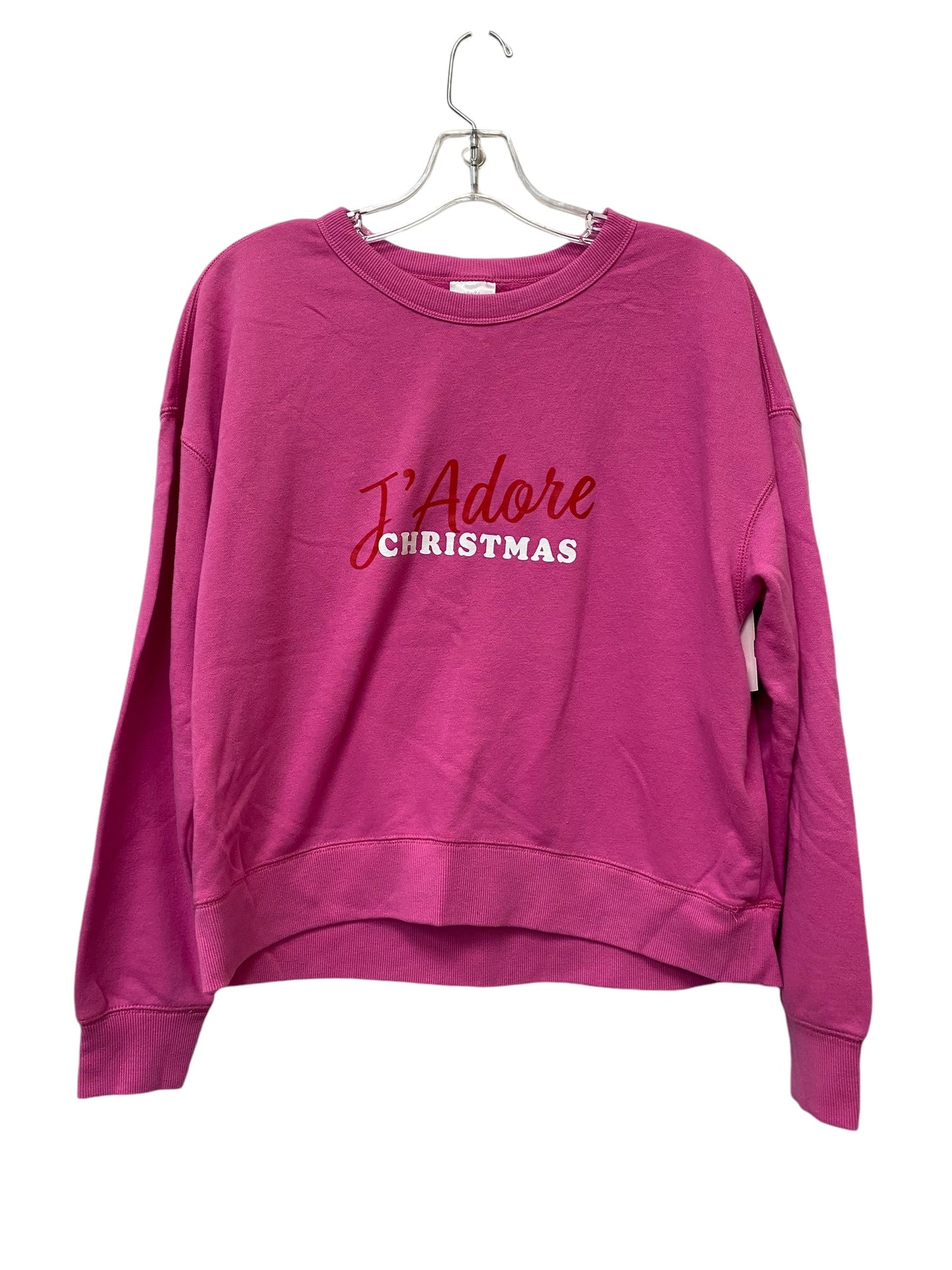 Sweatshirt Crewneck By Workshop In Pink, Size: L