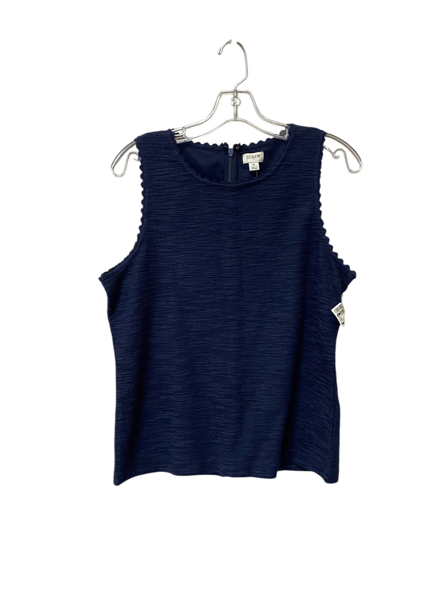 Top Sleeveless By J. Crew In Navy, Size: M