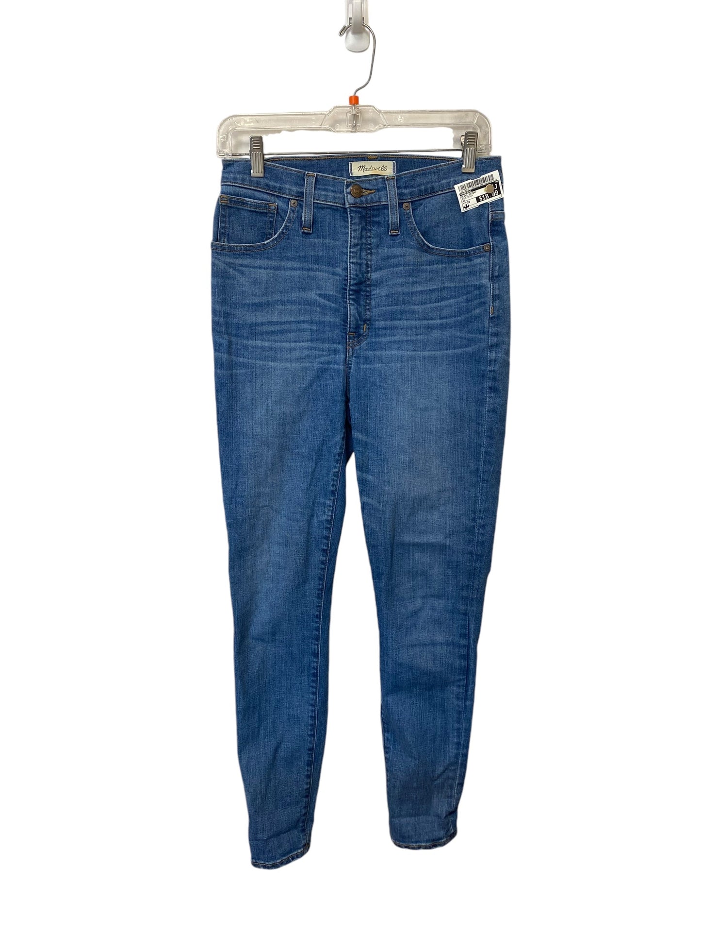 Jeans Skinny By Madewell In Blue Denim, Size: 28