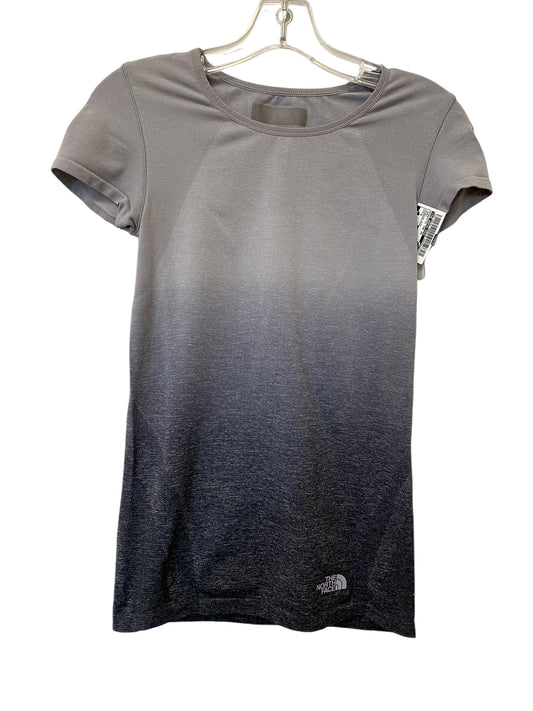 Athletic Top Short Sleeve By The North Face In Grey, Size: S