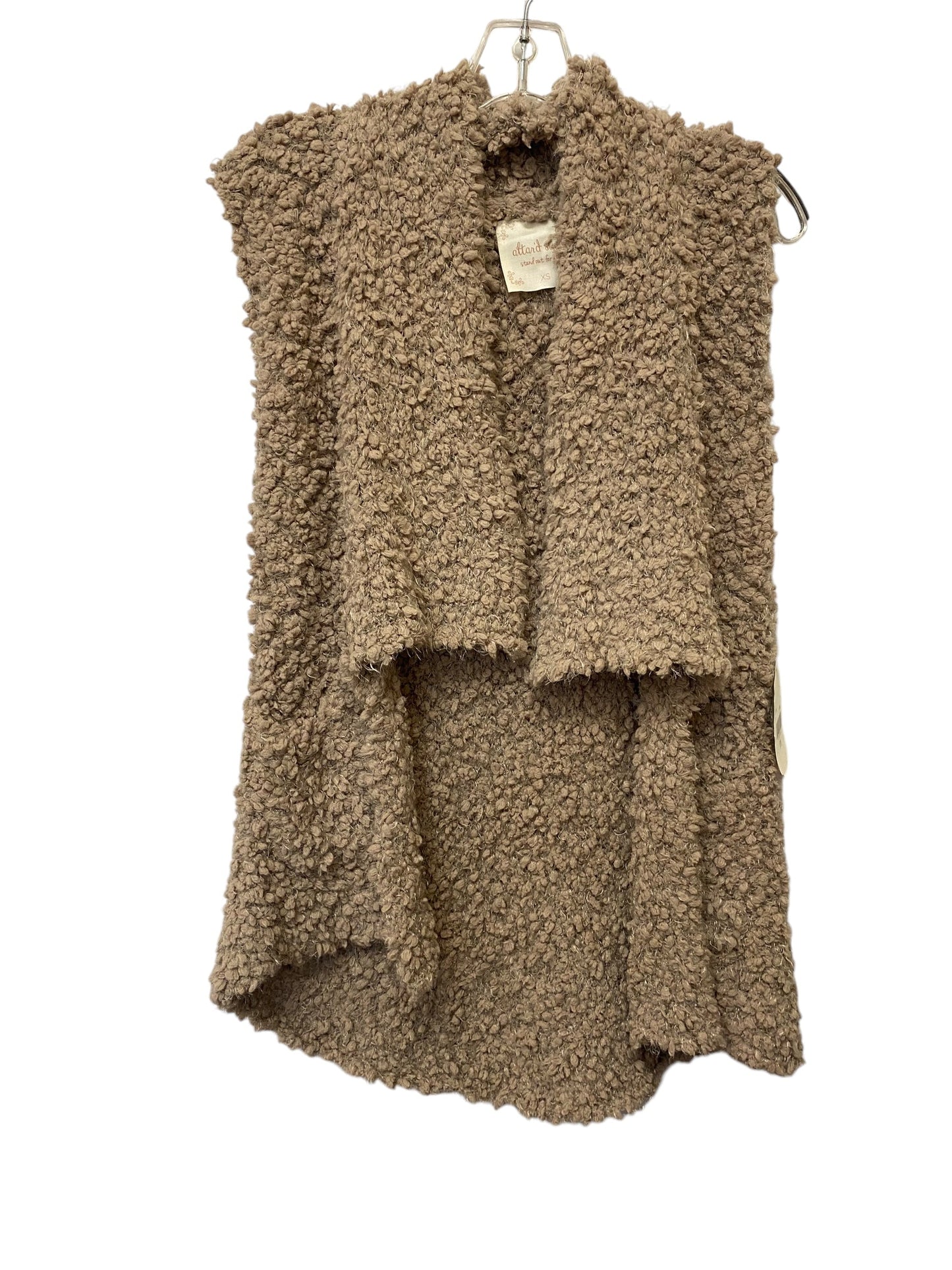 Vest Faux Fur & Sherpa By Altard State In Taupe, Size: Xs