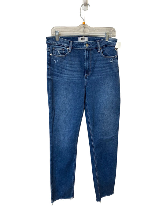 Jeans Skinny By Paige In Blue Denim, Size: 30