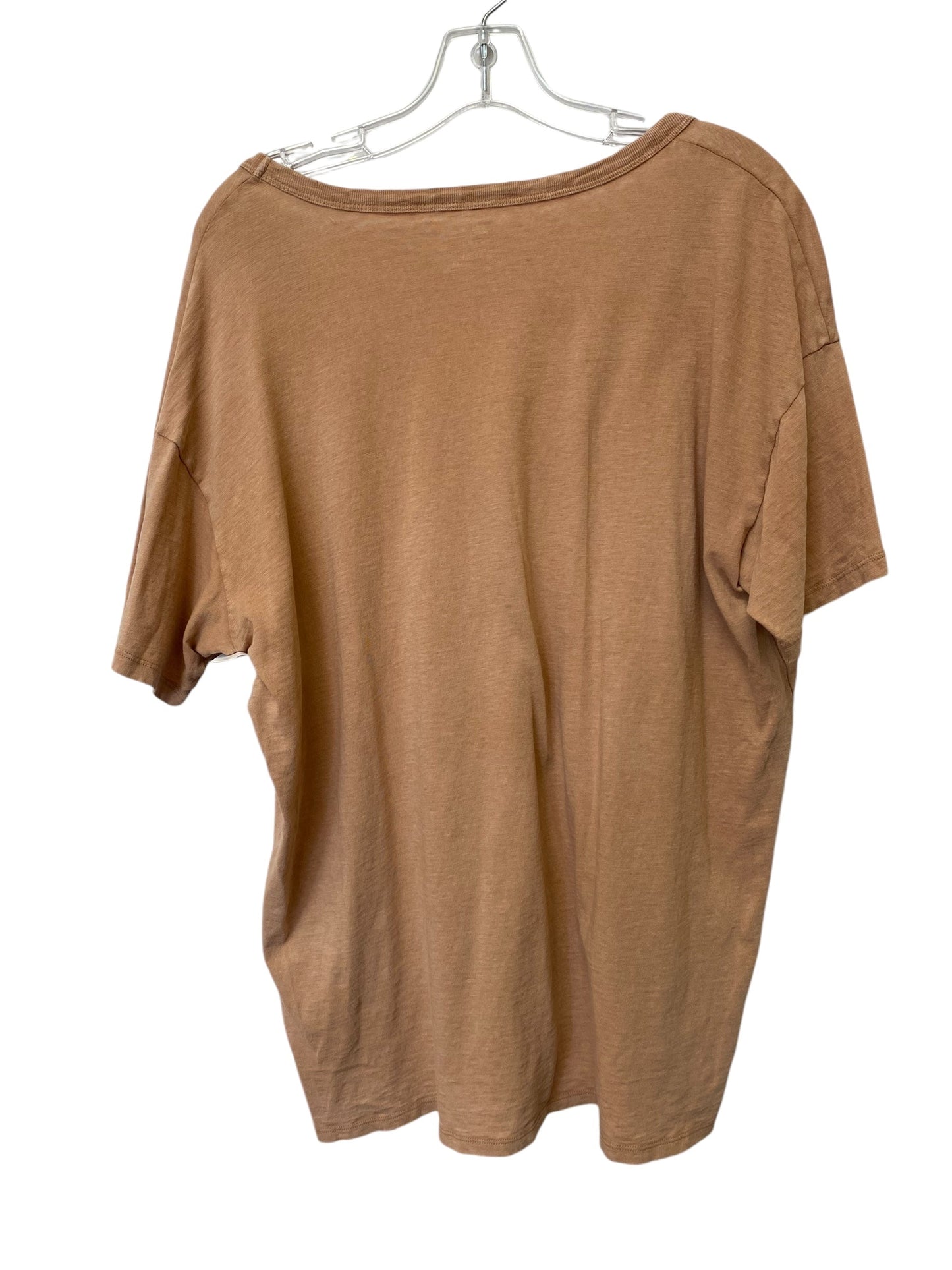 Top Short Sleeve Basic By Aerie In Orange, Size: M