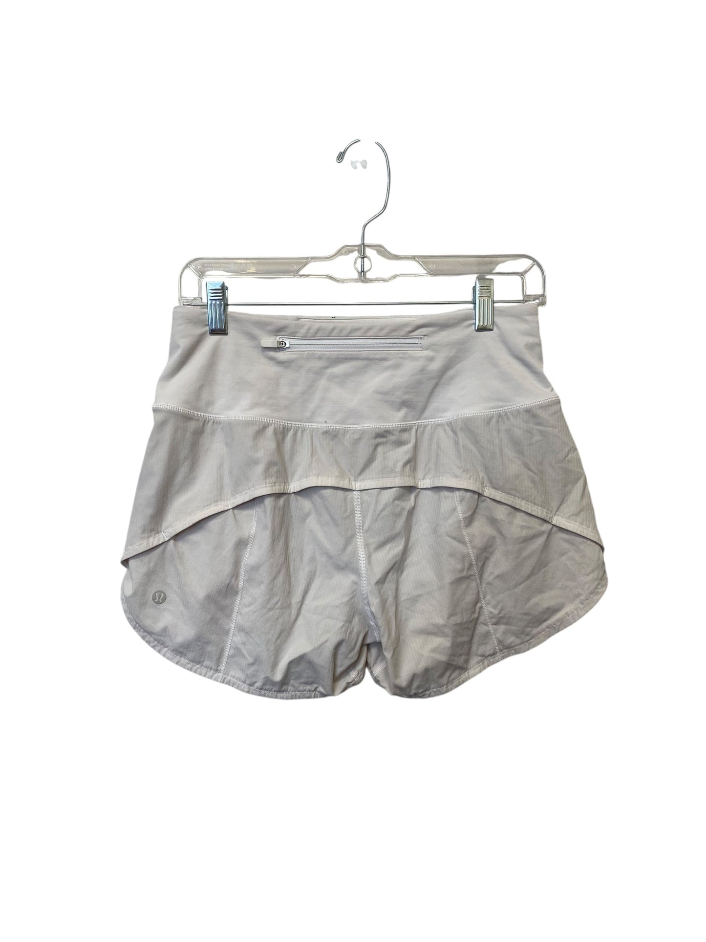 Athletic Shorts By Lululemon In Cream, Size: 6