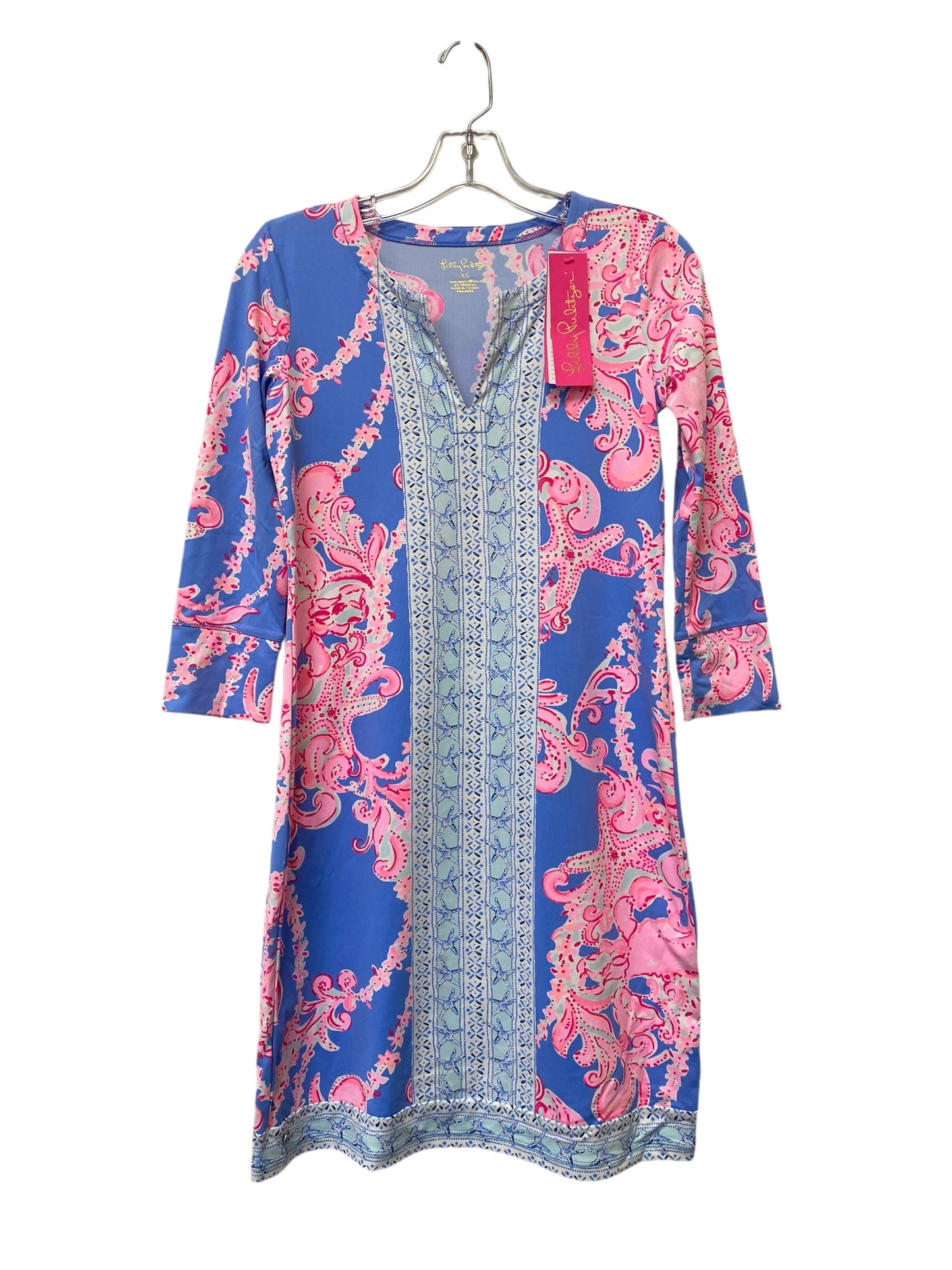 Dress Casual Midi By Lilly Pulitzer In Blue, Size: Xs