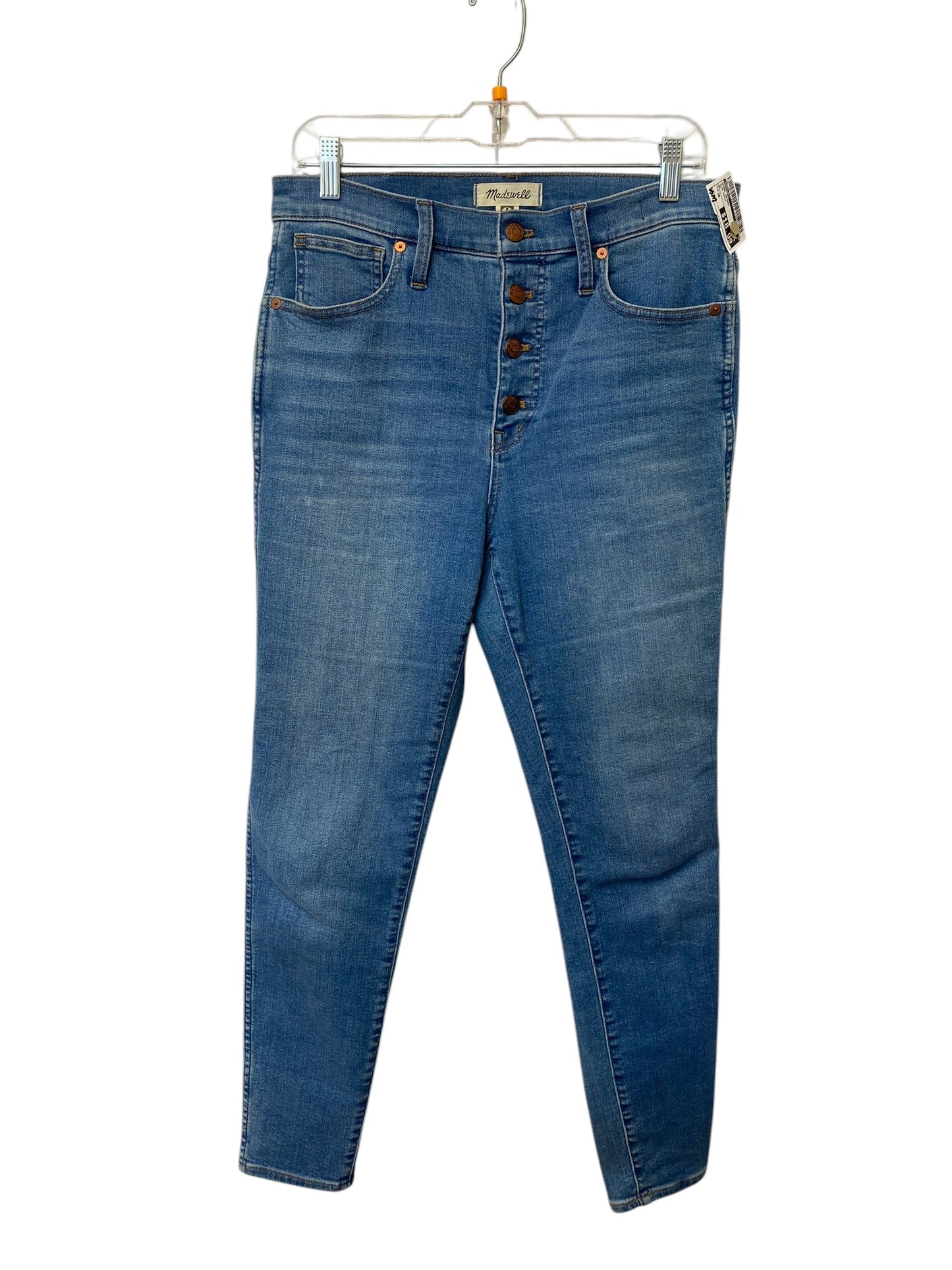 Jeans Skinny By Madewell In Blue Denim, Size: 30