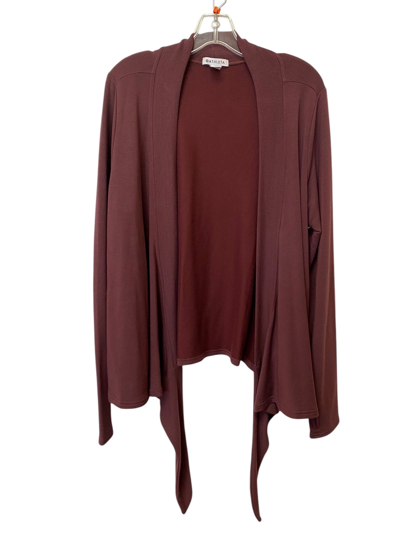 Cardigan By Athleta In Maroon, Size: Xl