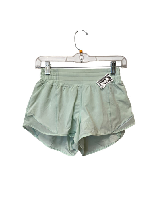 Athletic Shorts By Lululemon In Green, Size: 4