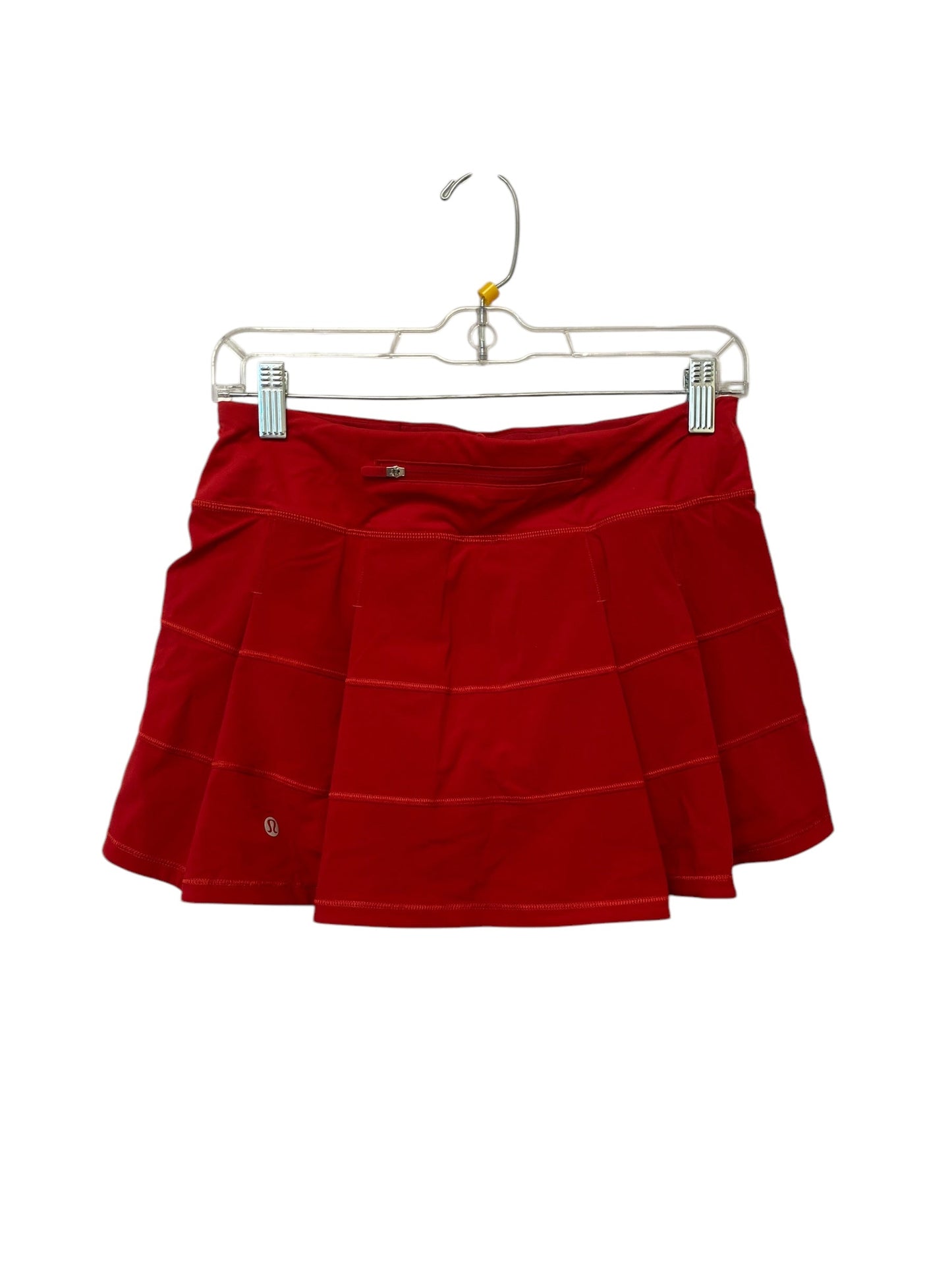 Athletic Skort By Lululemon In Red, Size: 6