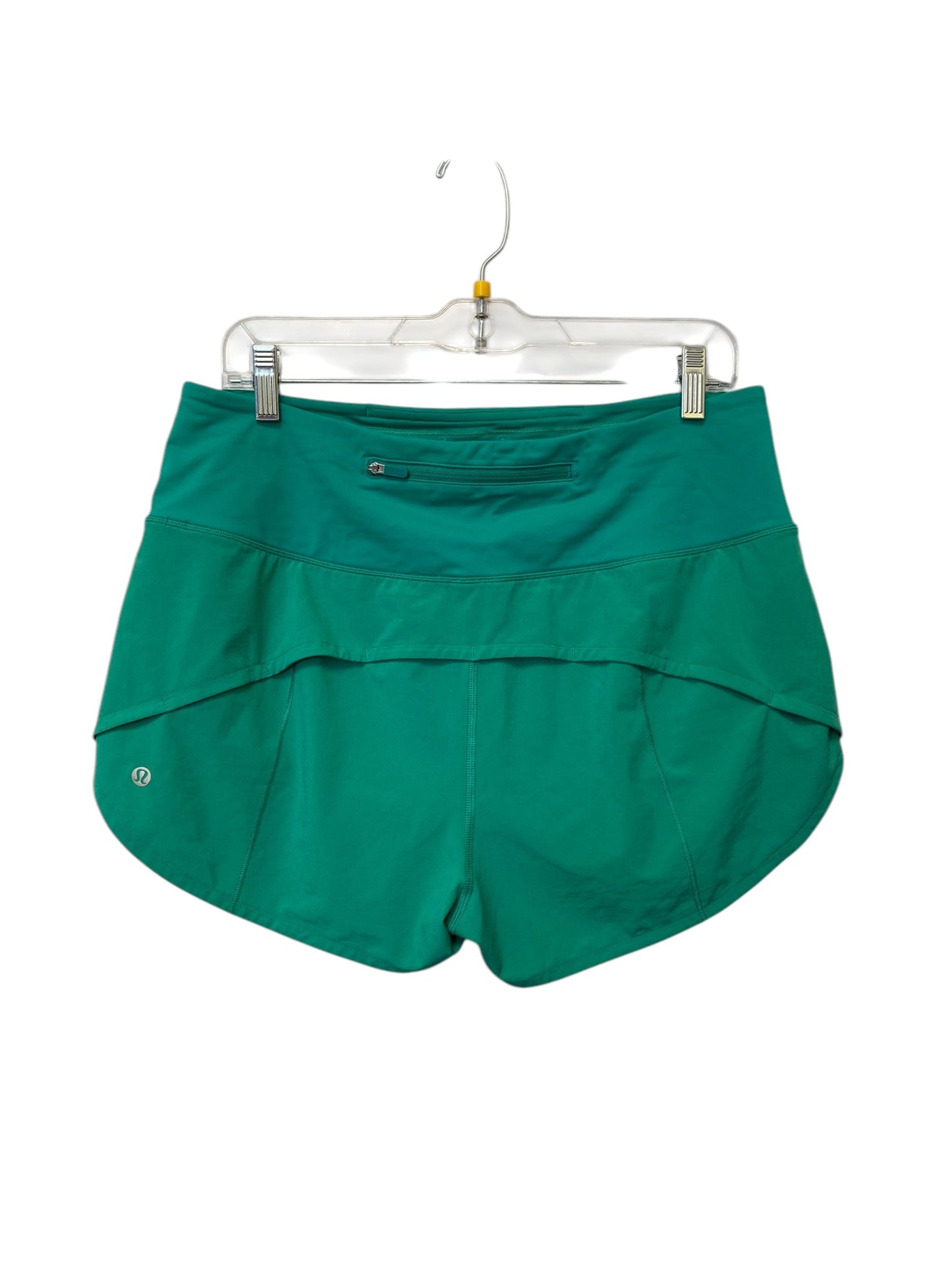 Athletic Shorts By Lululemon In Green, Size: 10