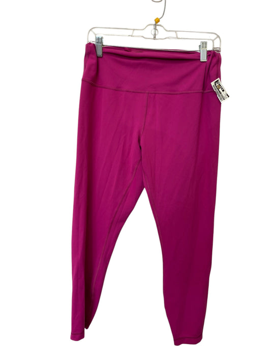 Athletic Pants By Lululemon In Pink, Size: 14