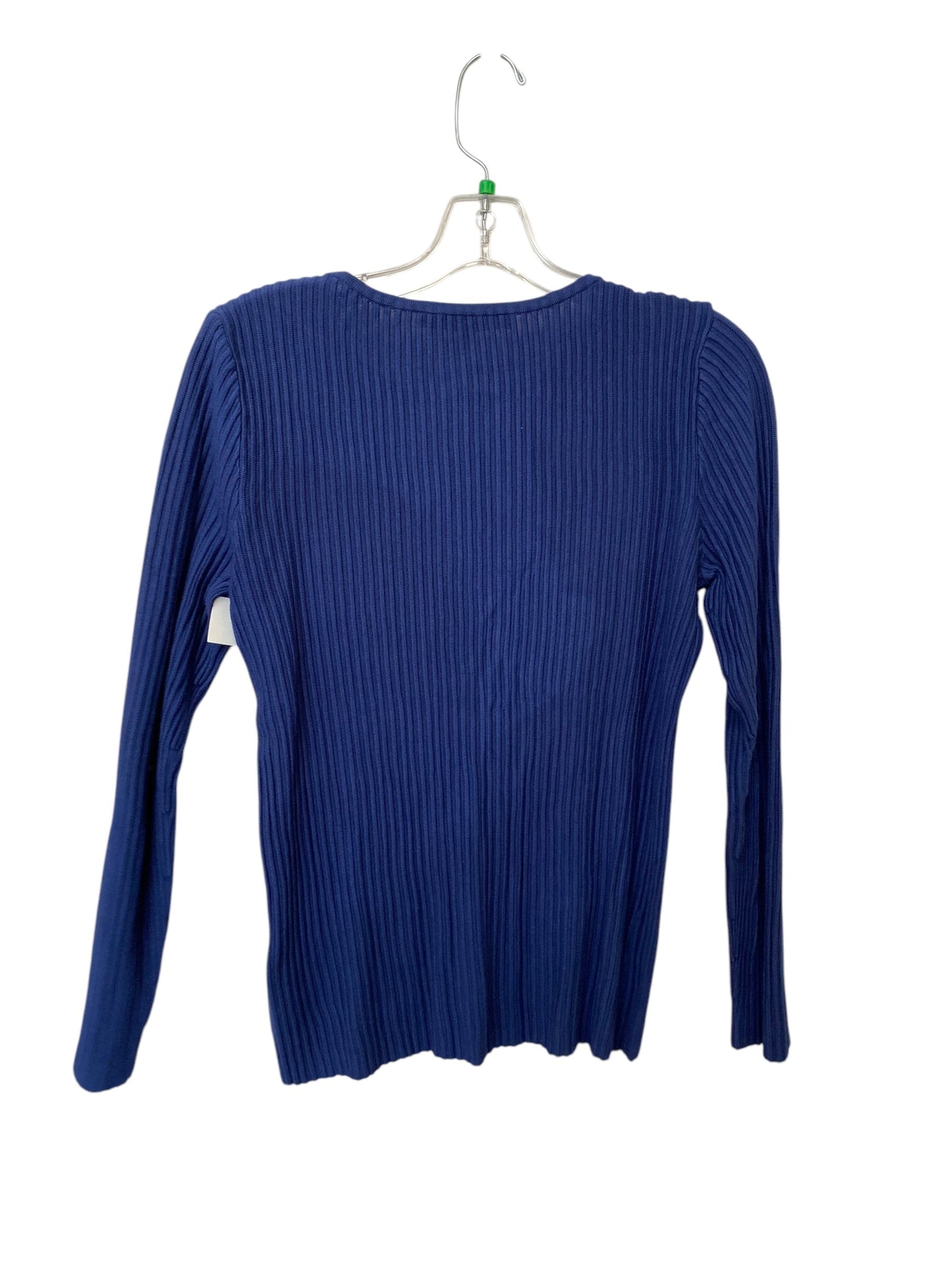 Top Long Sleeve By White House Black Market In Blue, Size: M