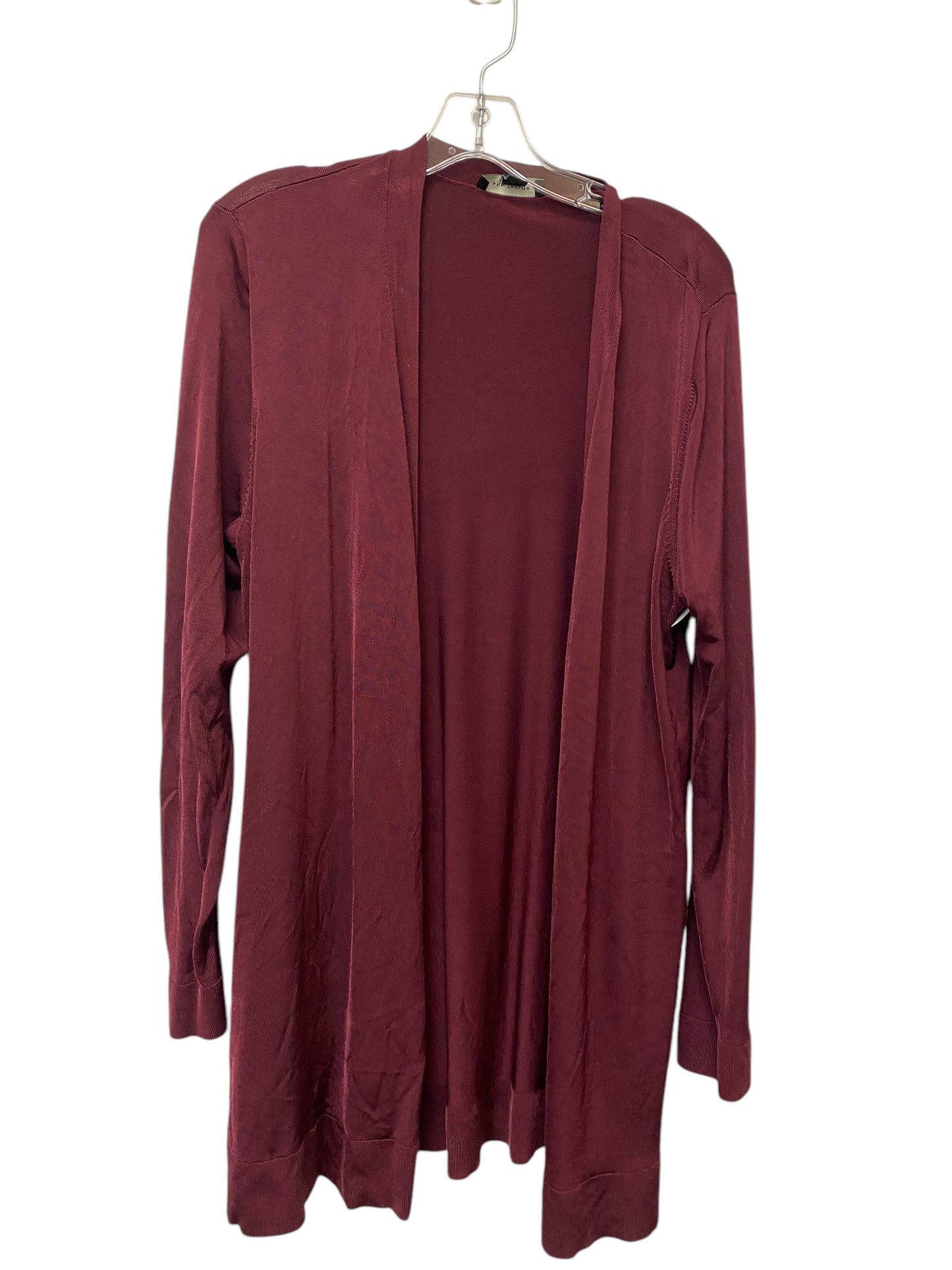 Cardigan By Ann Taylor In Maroon, Size: L