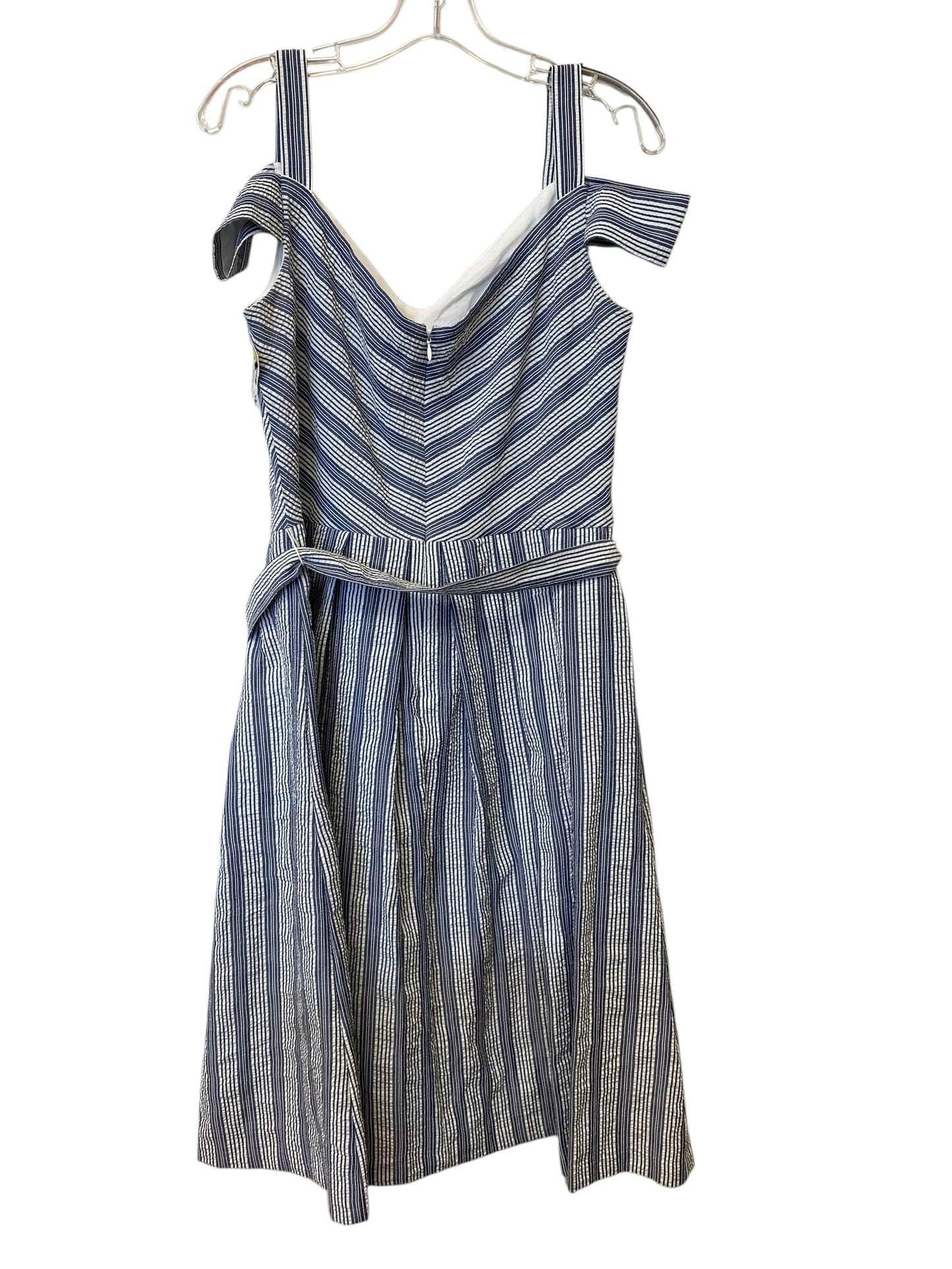 Dress Casual Midi By White House Black Market In Striped Pattern, Size: 12