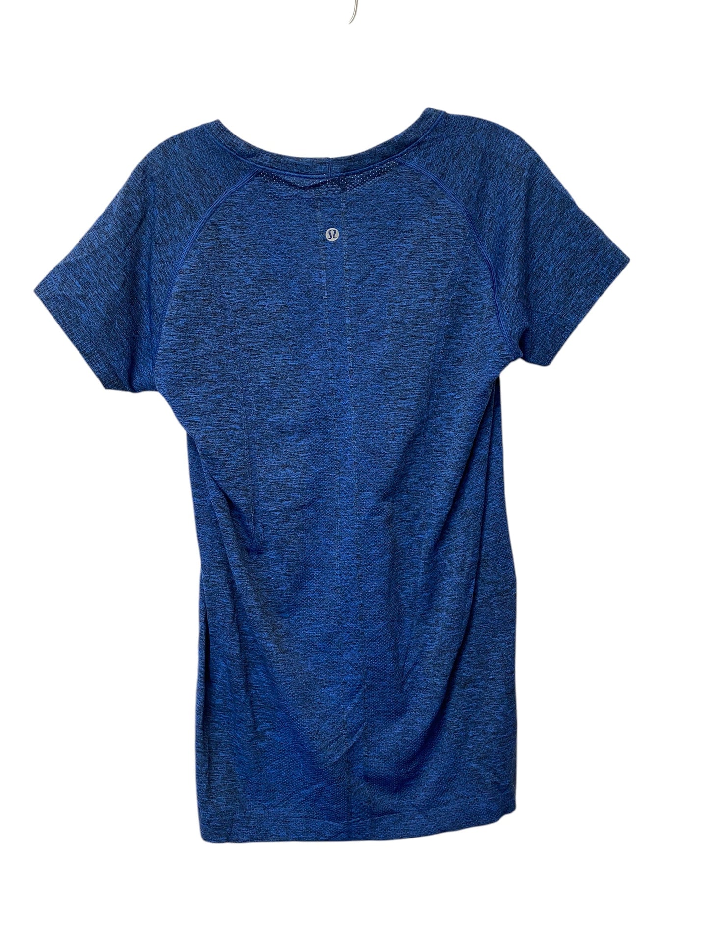 Athletic Top Short Sleeve By Lululemon In Blue, Size: 12