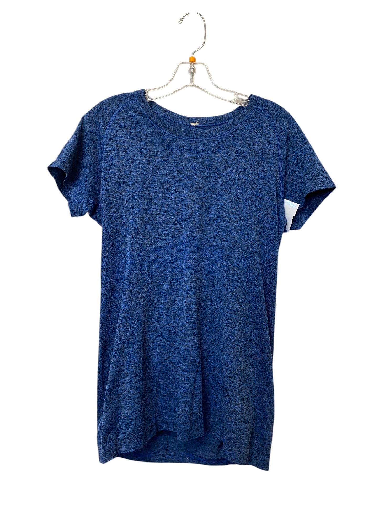 Athletic Top Short Sleeve By Lululemon In Blue, Size: 12