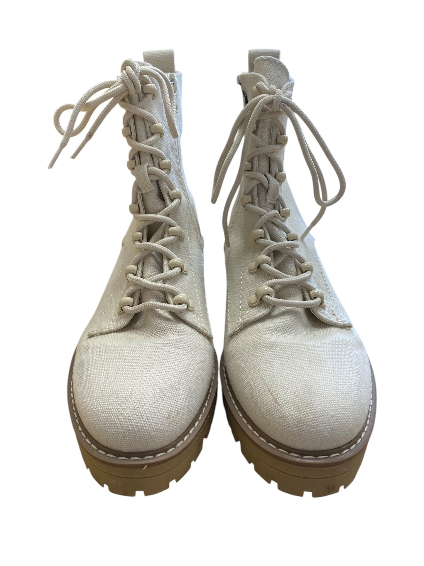 Boots Combat By Universal Thread In Cream, Size: 10