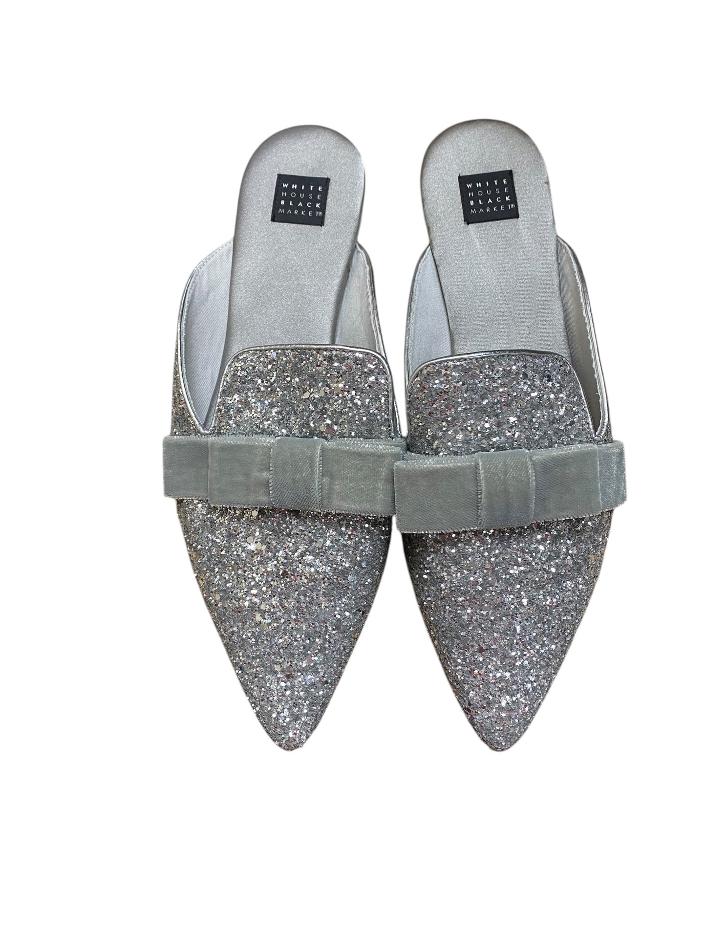 Shoes Flats By White House Black Market In Silver, Size: 9