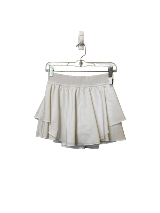 Athletic Skort By Lululemon In White, Size: S