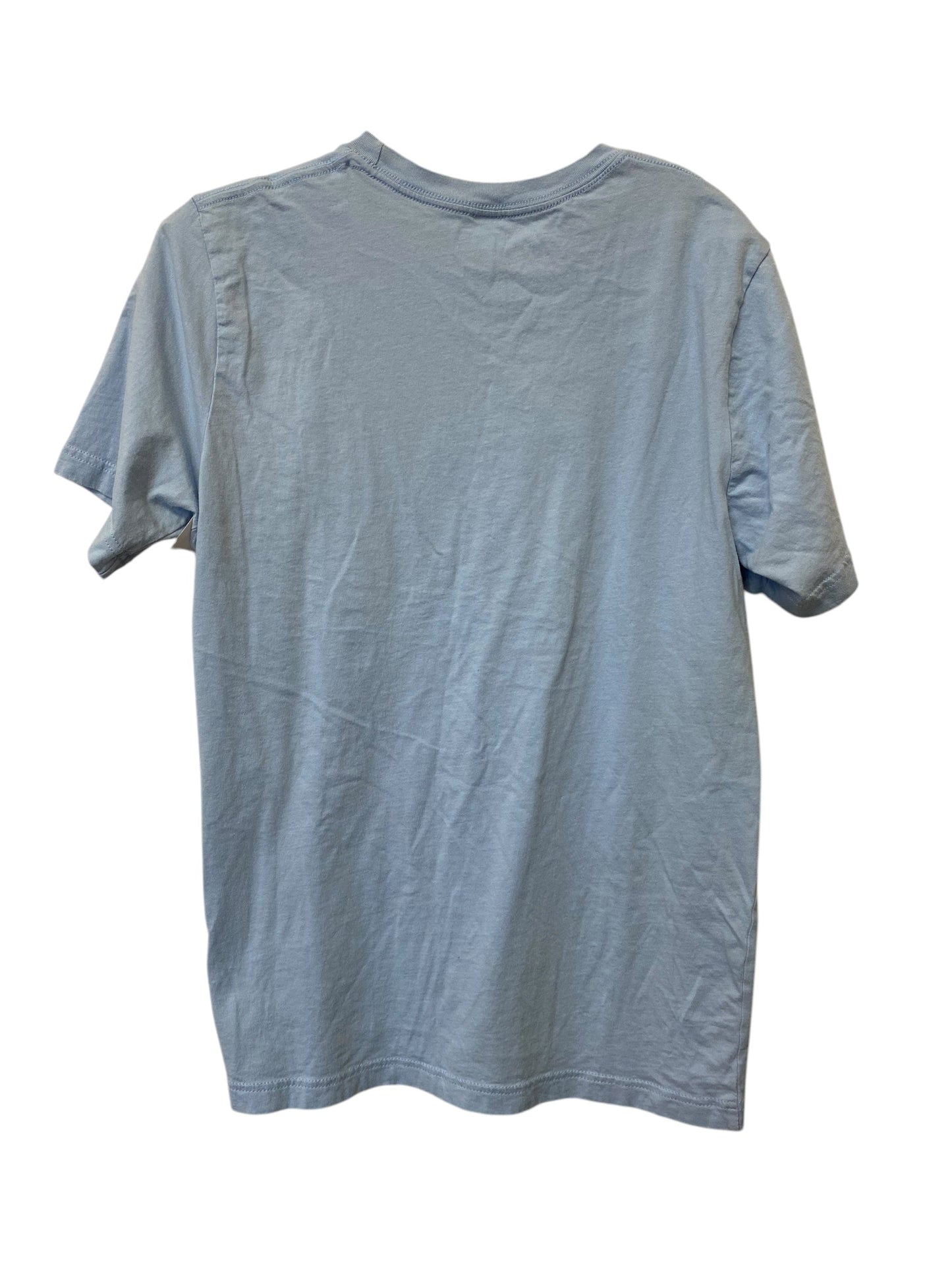 Top Short Sleeve By Bella + Canvas In Blue, Size: L