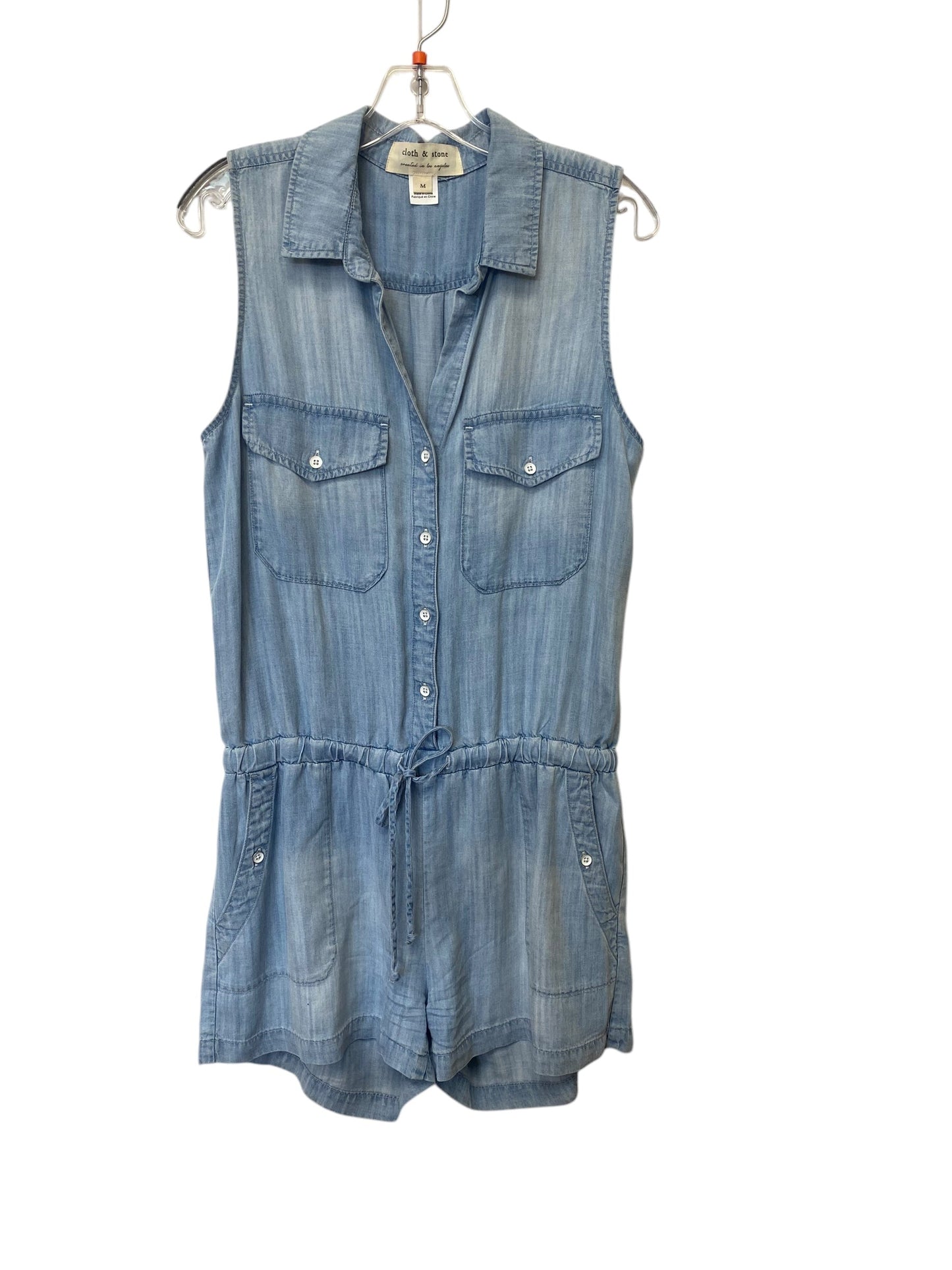 Romper By Cloth & Stone In Blue Denim, Size: M