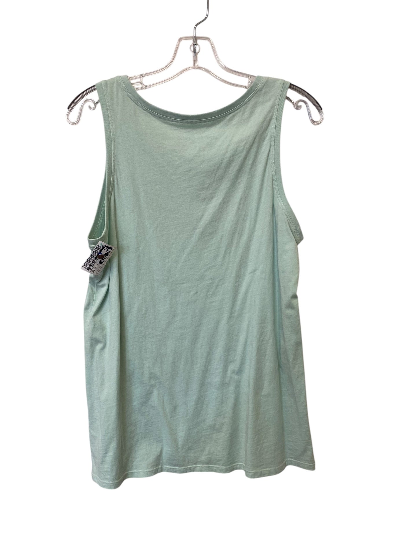 Top Sleeveless By Life Is Good In Green, Size: M