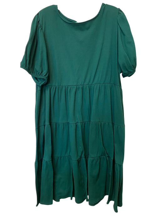 Dress Casual Midi By Ava & Viv In Green, Size: 2x