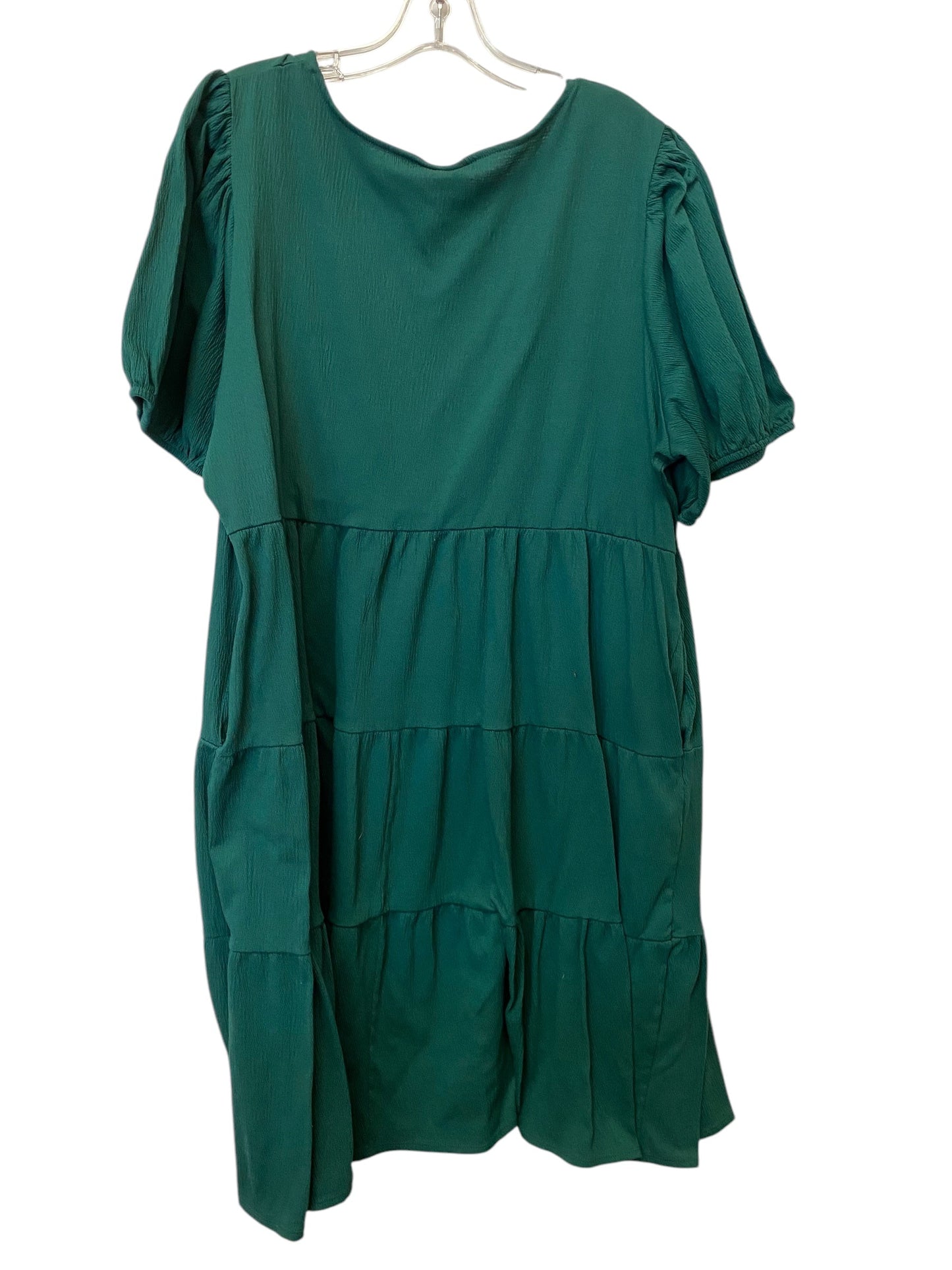 Dress Casual Midi By Ava & Viv In Green, Size: 2x