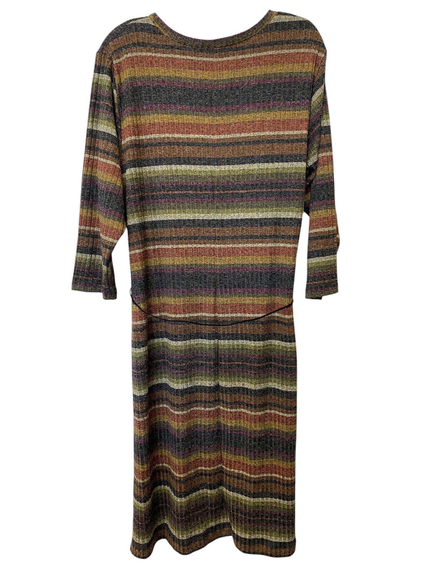 Dress Sweater By Emma And Michele In Striped Pattern, Size: 1x