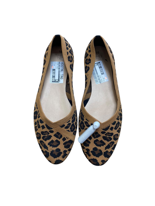 Shoes Flats By Time And Tru In Animal Print, Size: 10