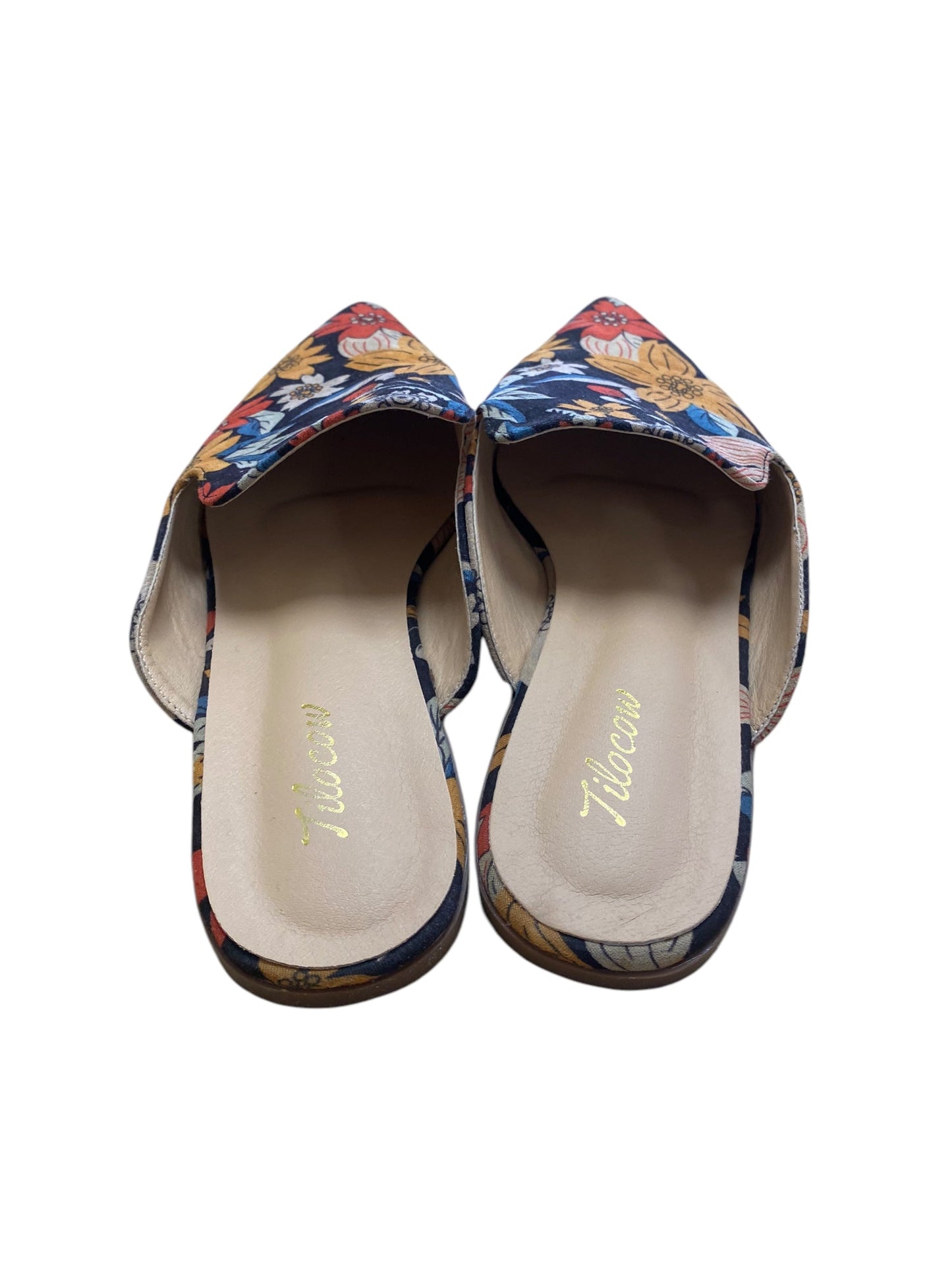 Shoes Flats By Clothes Mentor In Floral Print, Size: 9