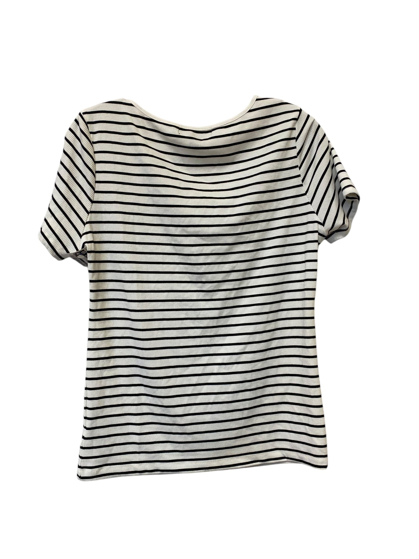 Top Short Sleeve By Sanctuary In Striped Pattern, Size: L