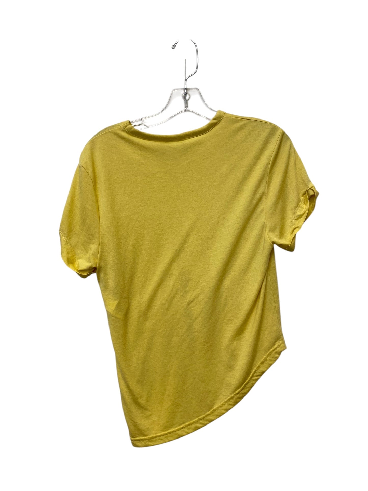 Athletic Top Short Sleeve By Gym Shark In Yellow, Size: S