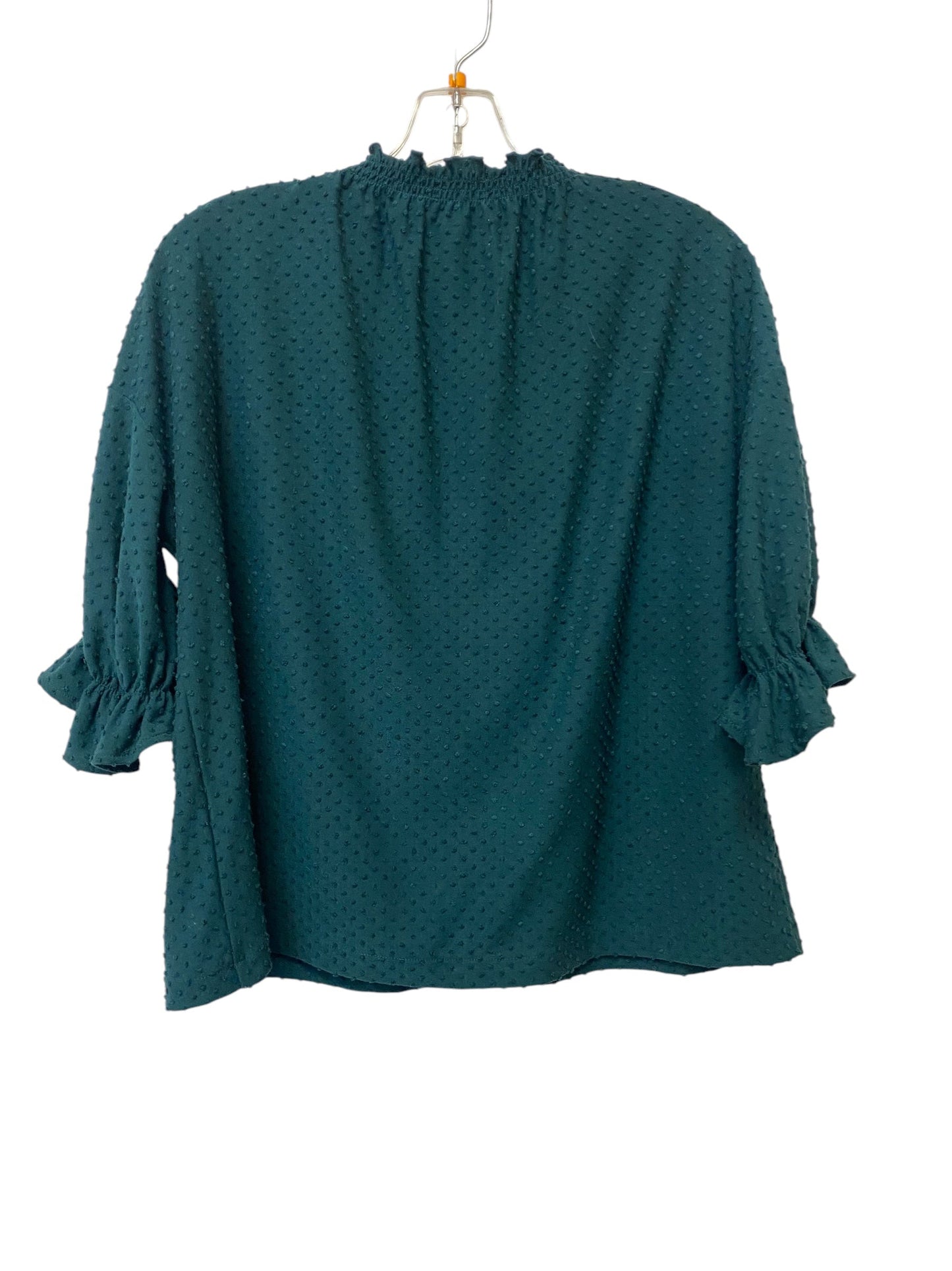 Top Long Sleeve By Madewell In Green, Size: L