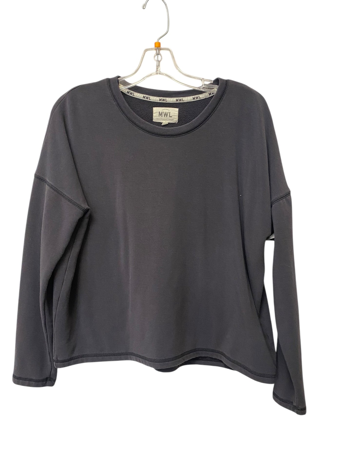 Sweatshirt Crewneck By Madewell In Grey, Size: M