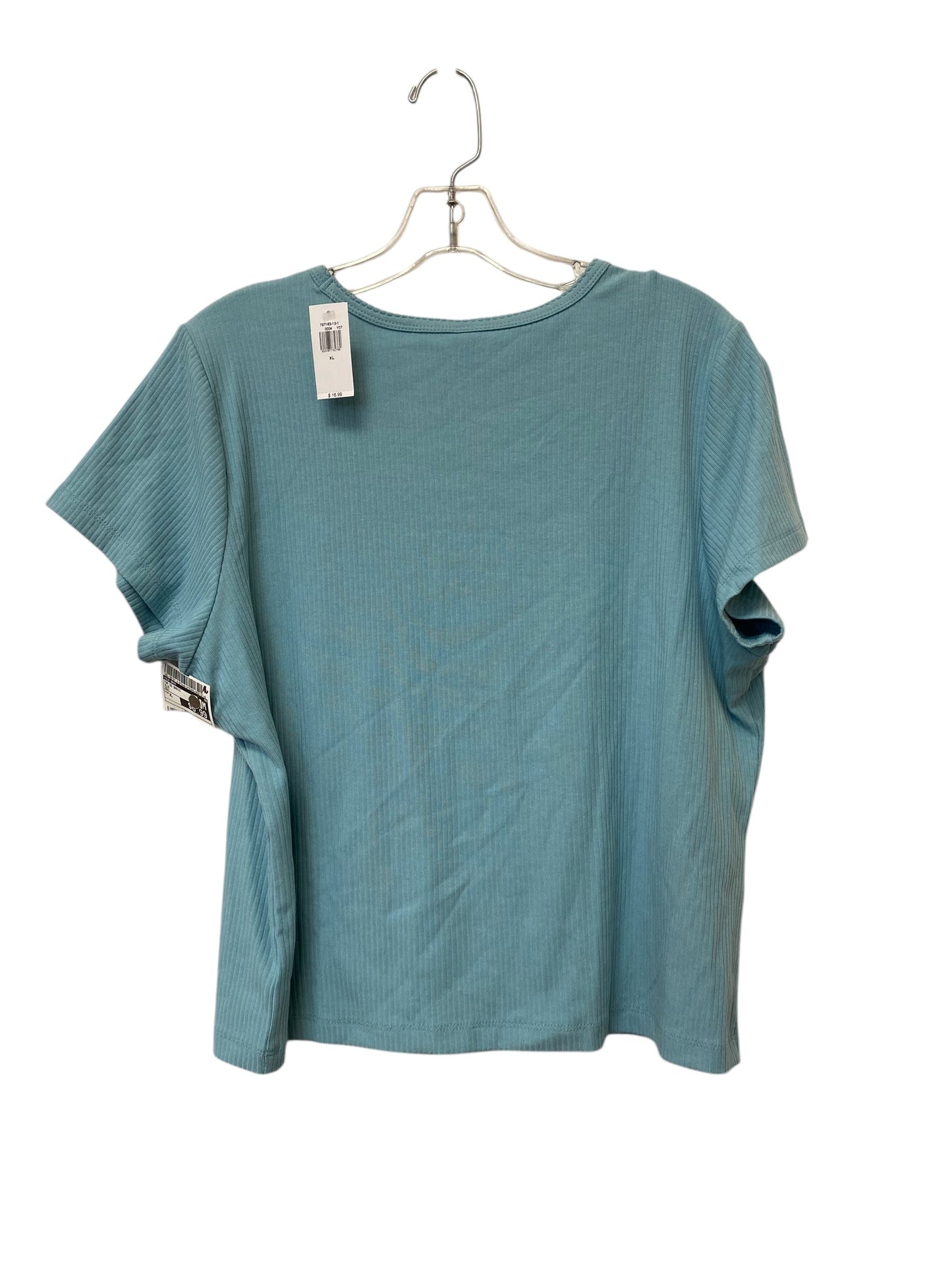 Top Short Sleeve Basic By Old Navy In Blue, Size: Xl